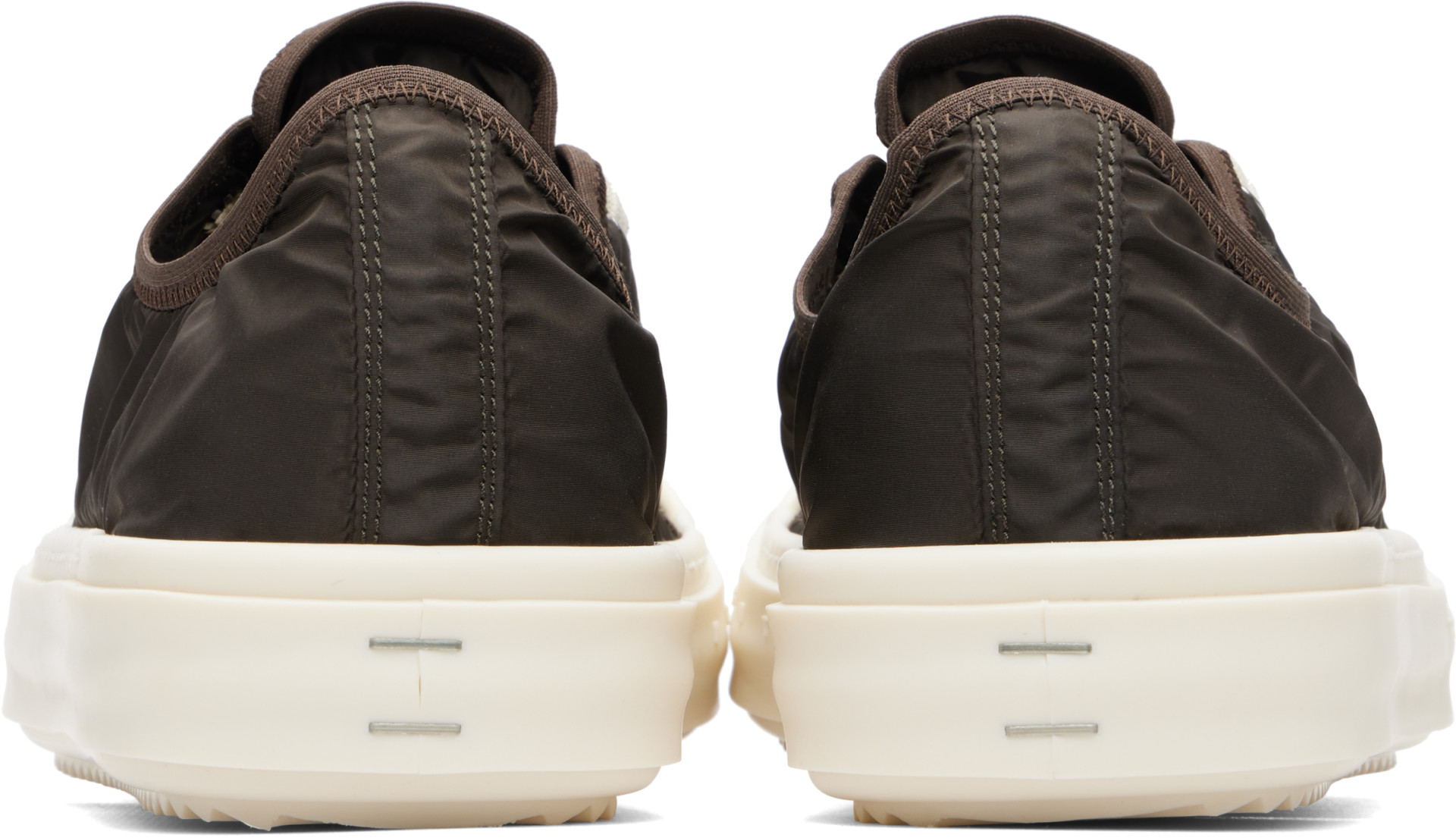 Rick Owens: ブラウン＆ホワイト Tower Low スニーカー | SSENSE 日本