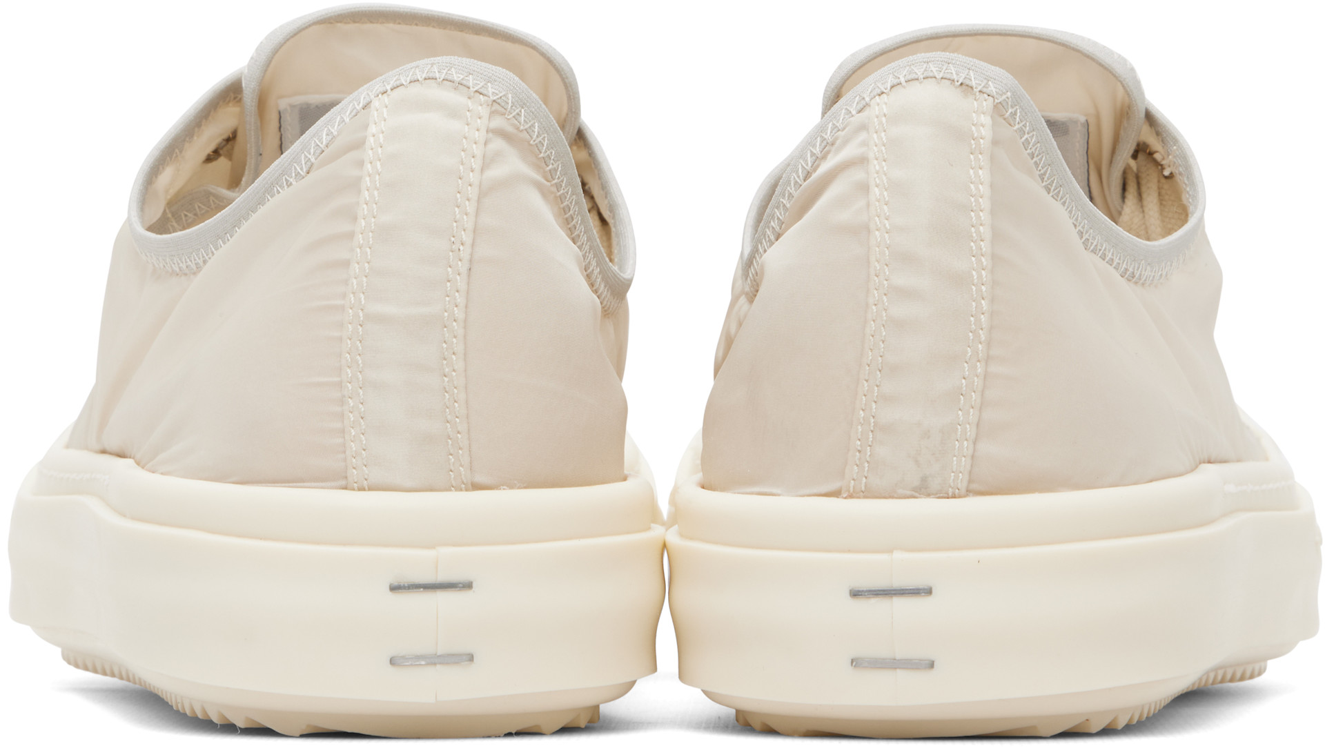 Rick Owens - Baskets basses beige et blanc - Tower