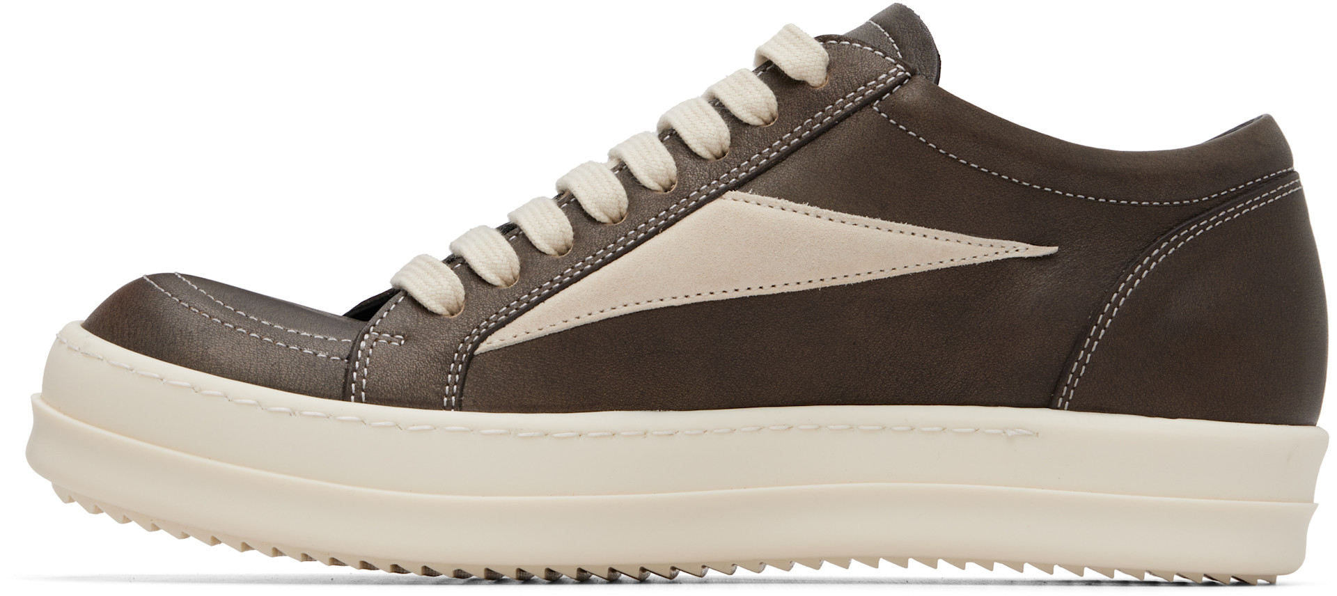 Rick Owens - Baskets rétro brunes - Tower