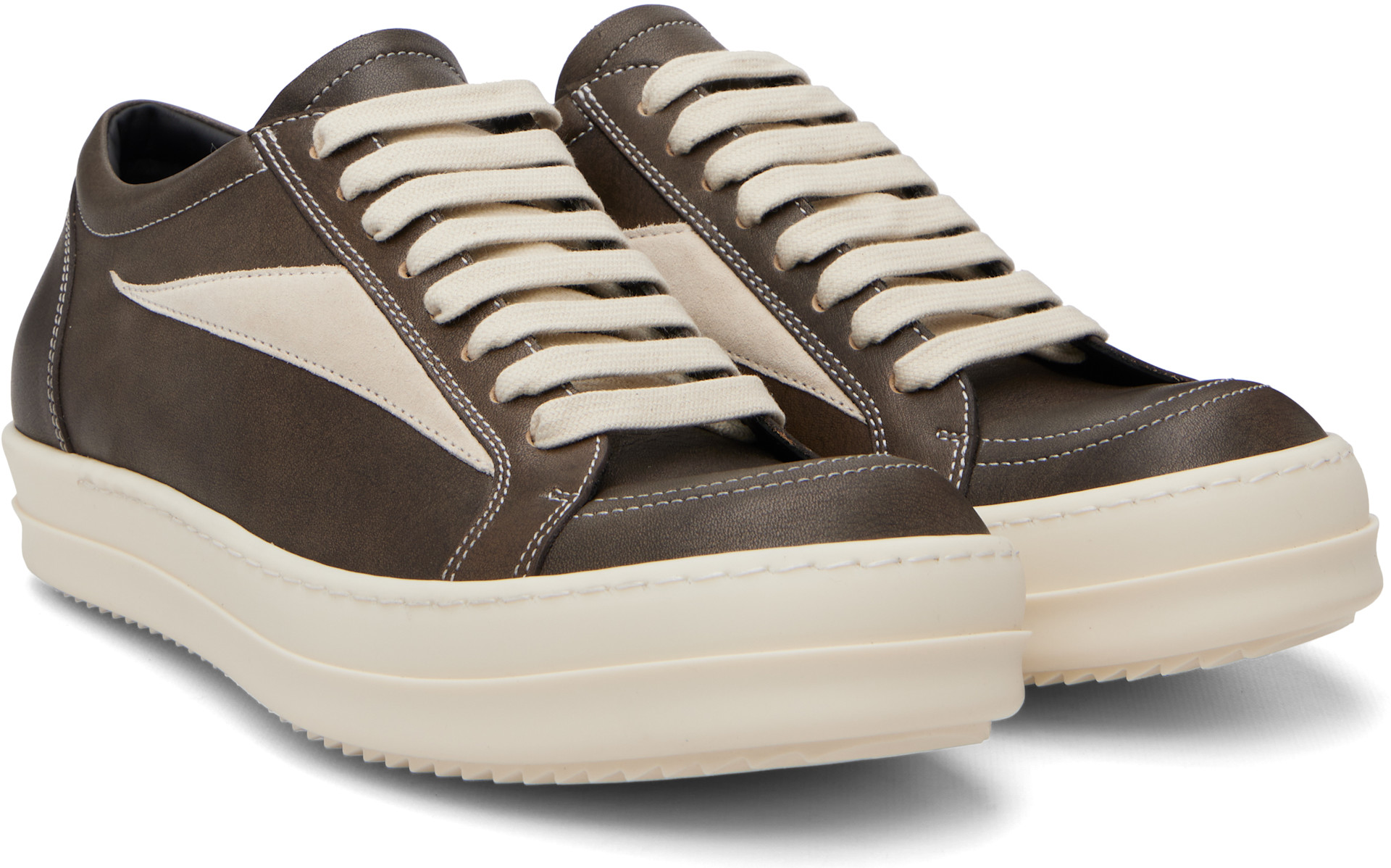 Rick Owens - Baskets rétro brunes - Tower