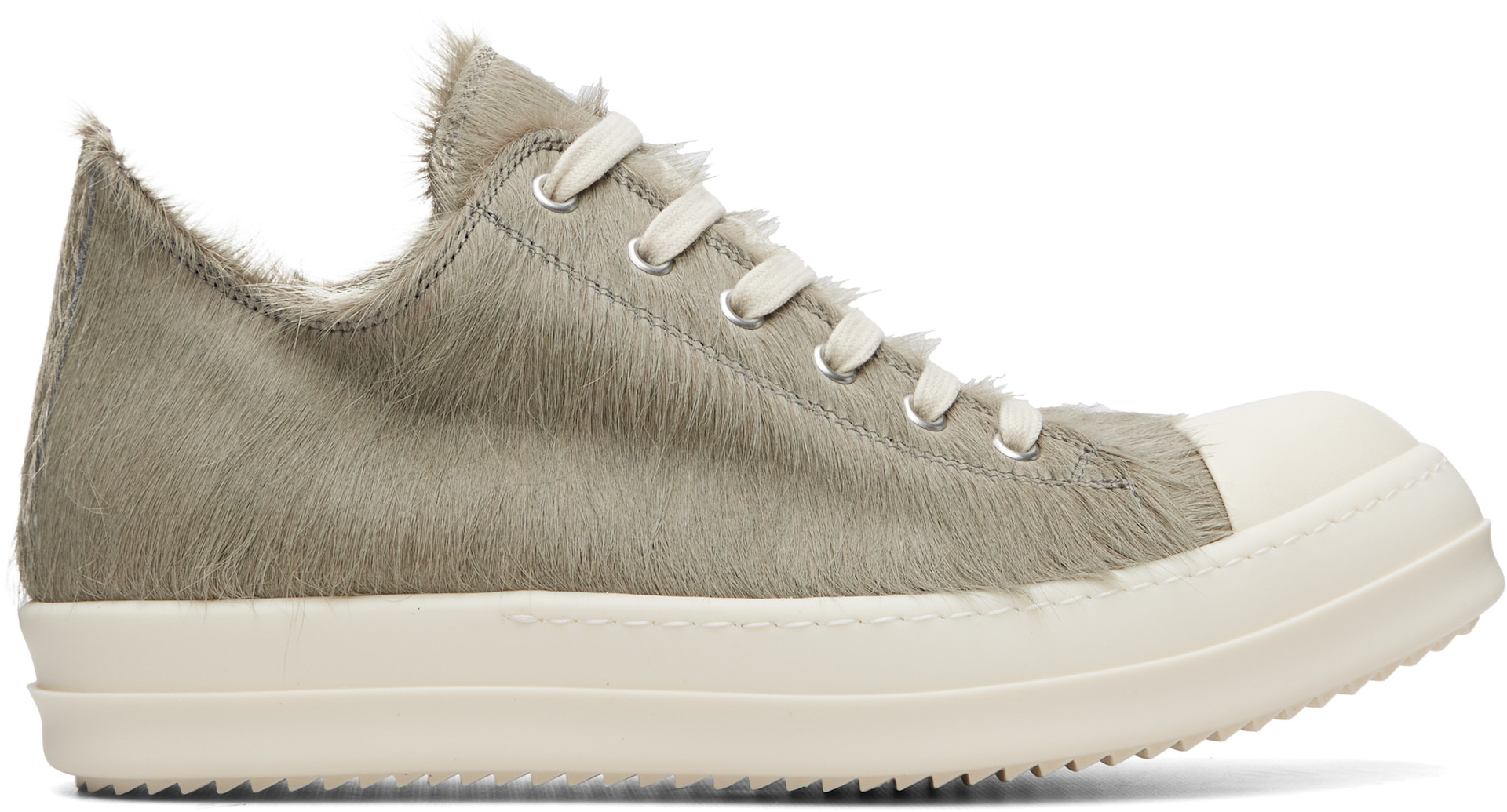 Rick Owens - Baskets basses grises - Tower