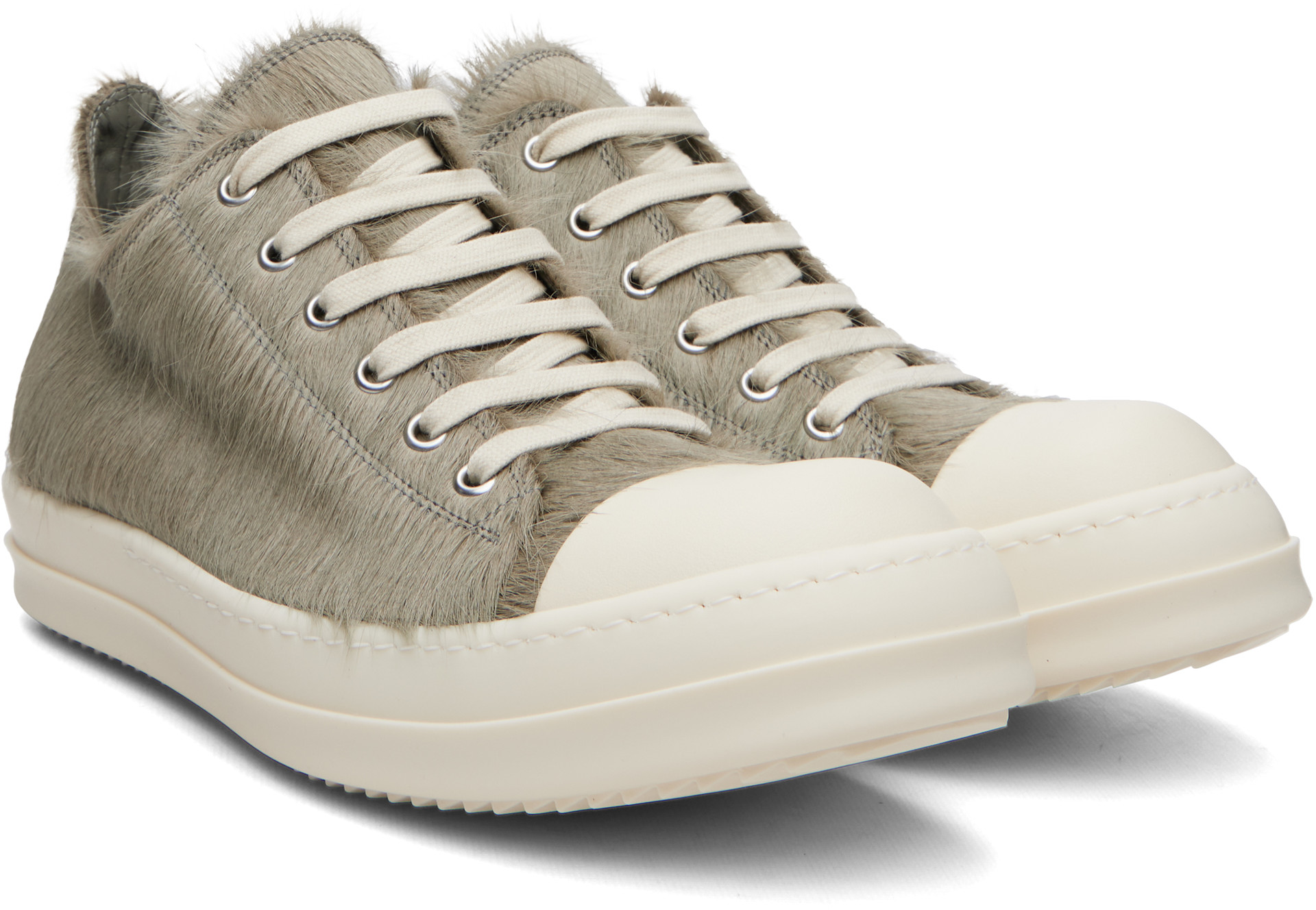 Rick Owens - Baskets basses grises - Tower