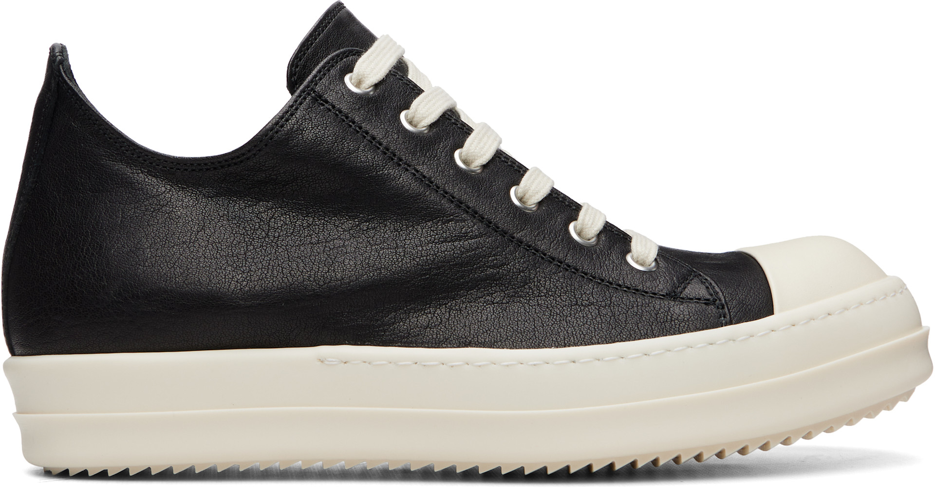 Rick Owens - Baskets basses noires - Tower