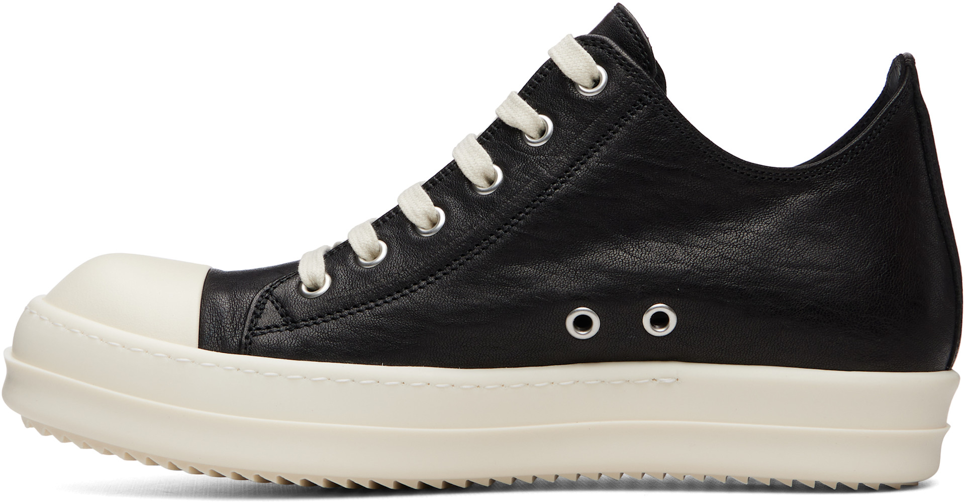 Rick Owens - Baskets basses noires - Tower