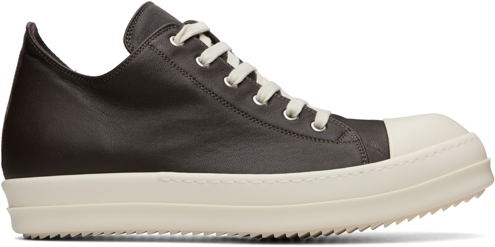 Rick Owens - Baskets basses grises - Tower
