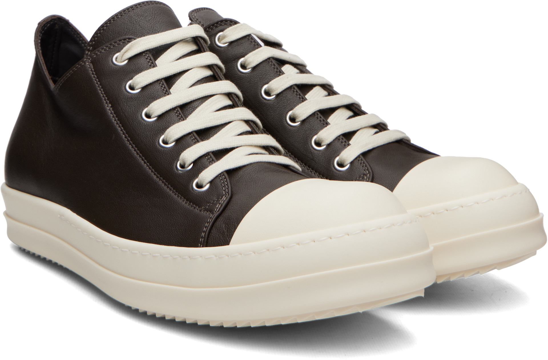 Rick Owens - Baskets basses grises - Tower