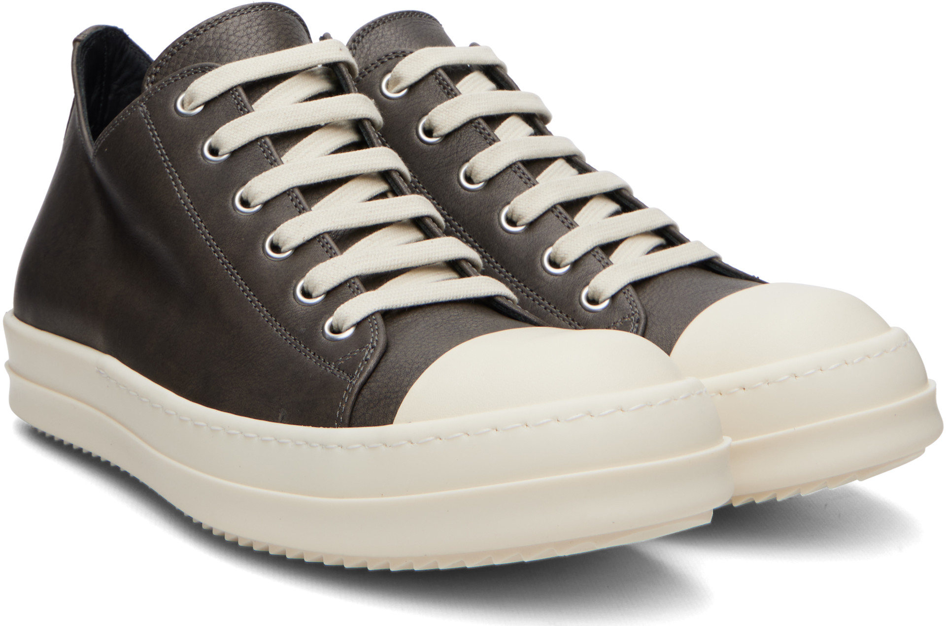Rick Owens - Baskets basses brunes - Tower
