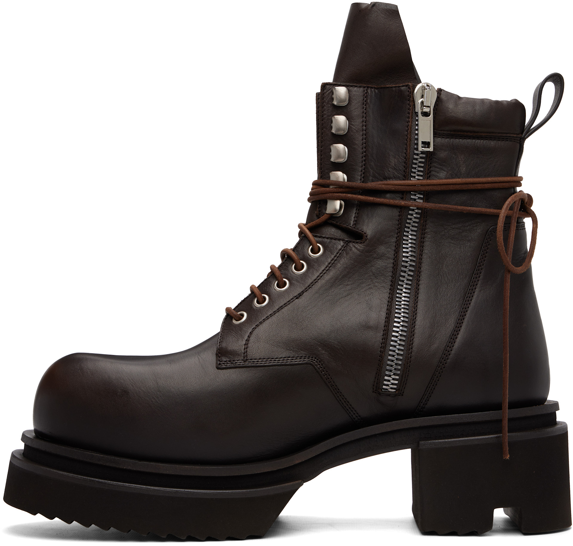 Rick Owens - 브라운 타워 아미 보건 부츠