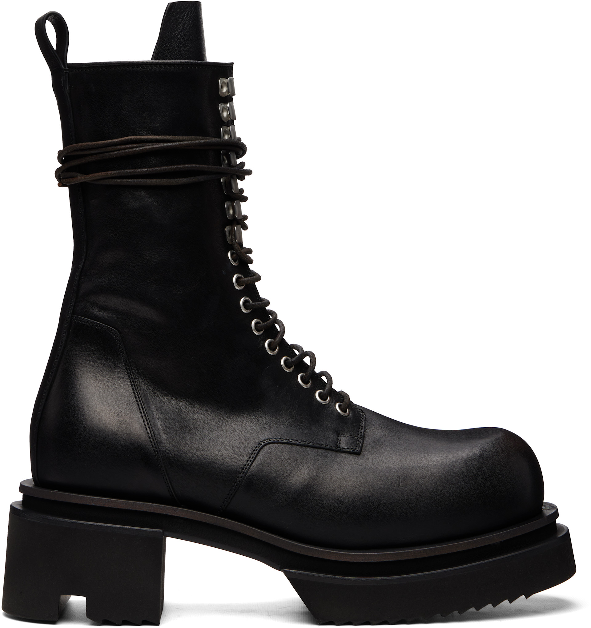Rick Owens - 블랙 타워 레이스업 보건 부츠