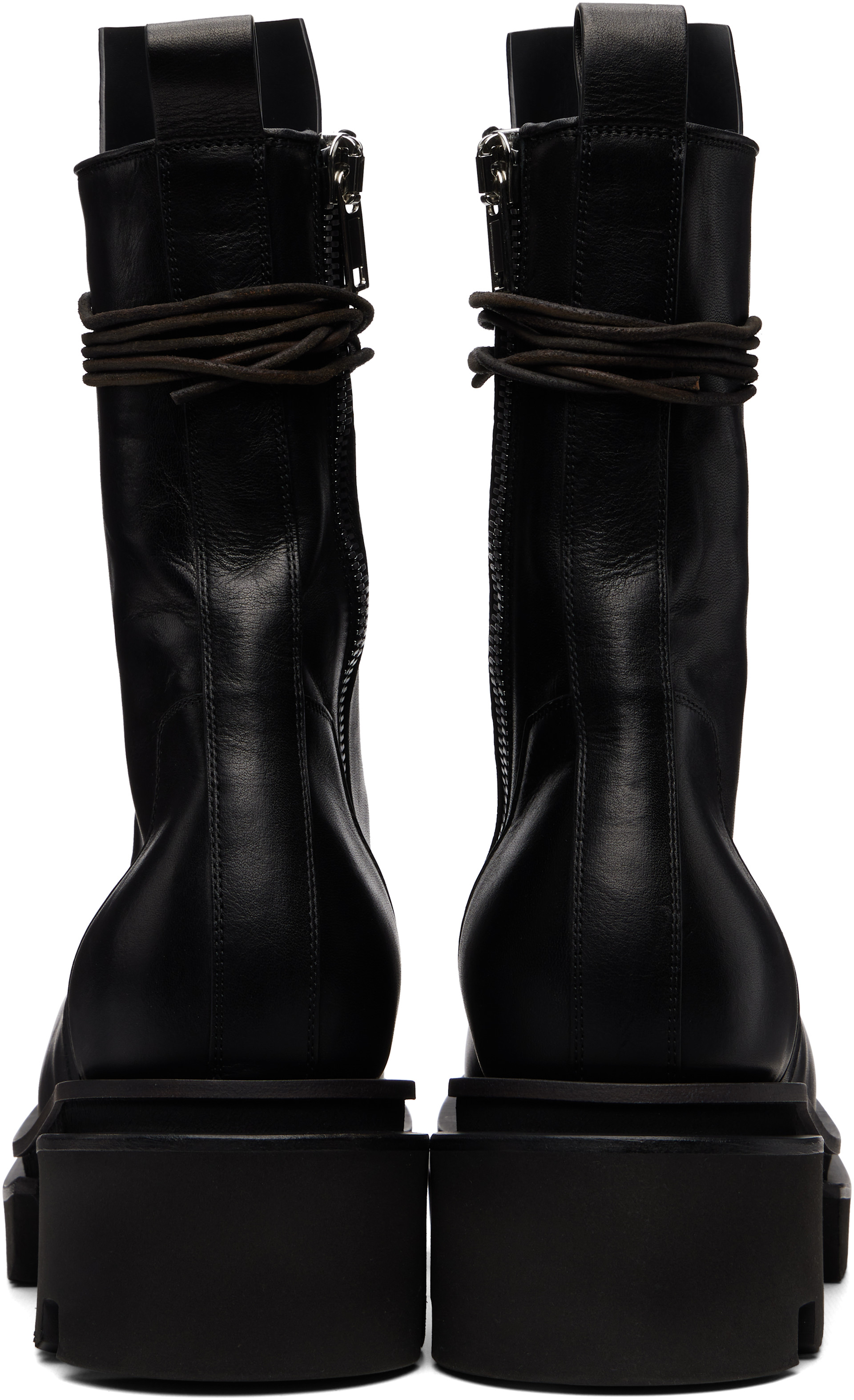 Rick Owens - 블랙 타워 레이스업 보건 부츠