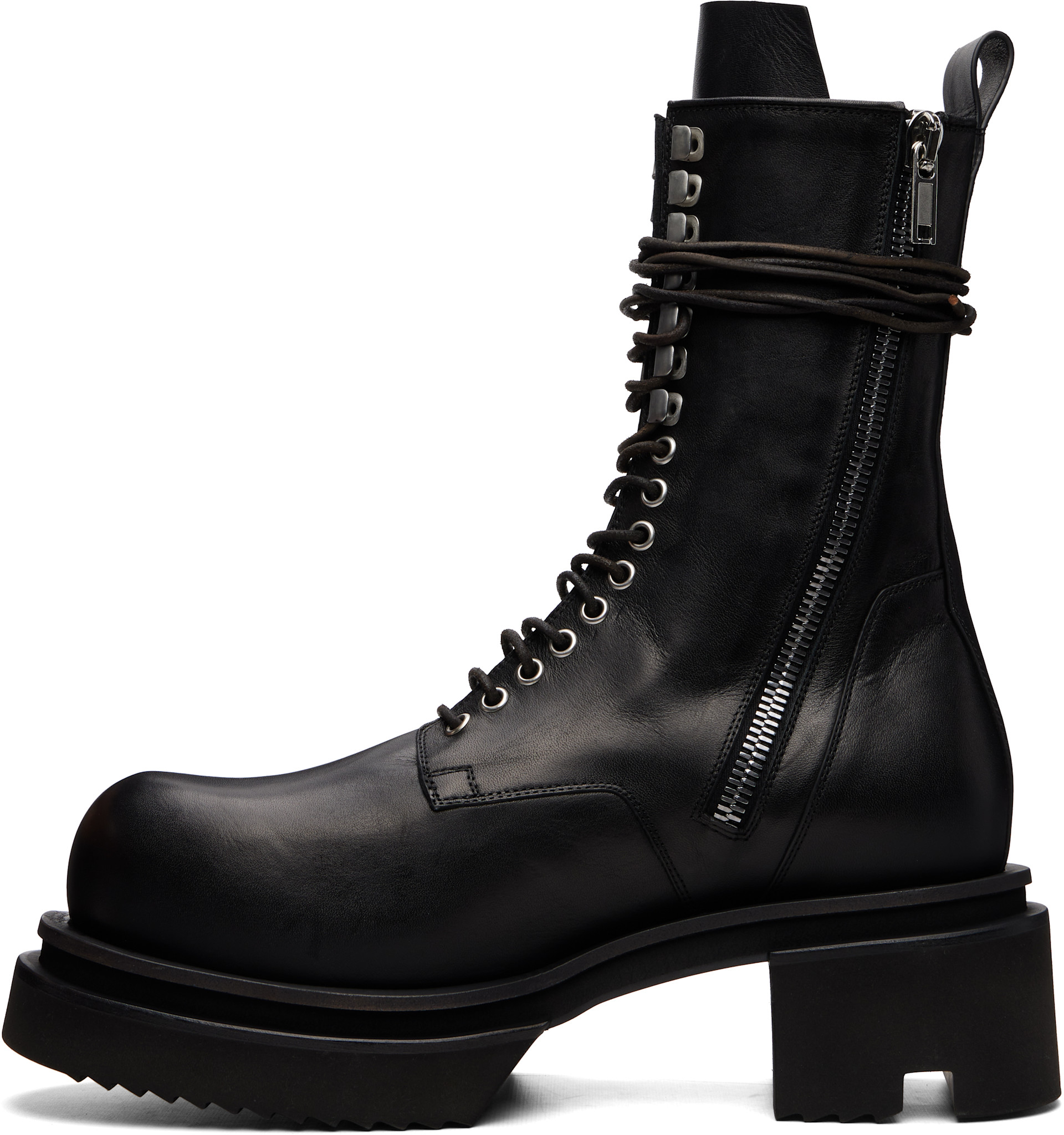 Rick Owens - 블랙 타워 레이스업 보건 부츠