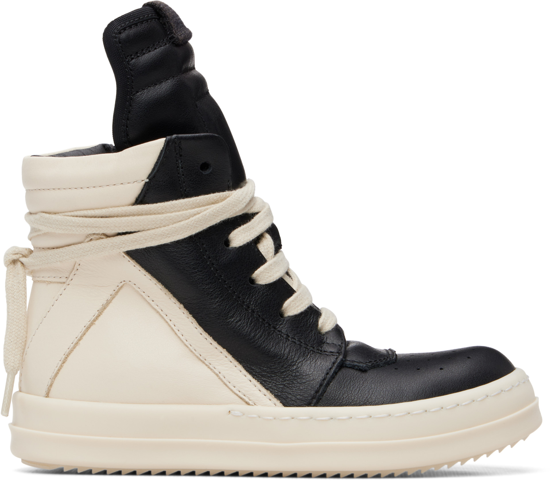 Rick Owens: キッズ｜ブラック Tower Geobasket スニーカー | SSENSE 日本