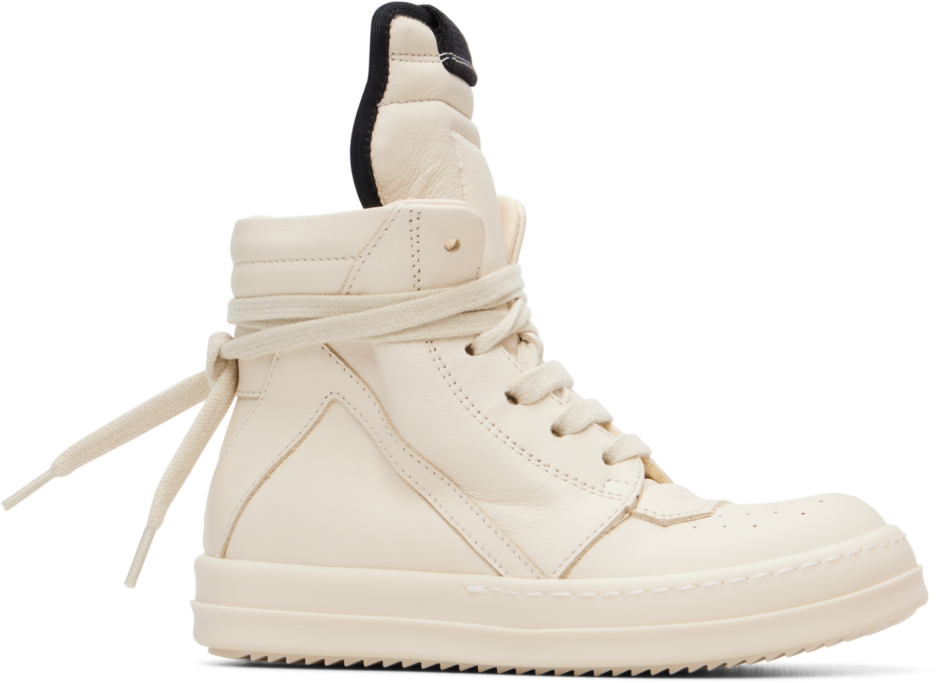 RICK OWENS キッズ　スニーカー　オフホワイト Rick Owens: Kids Off-White Tower Geobasket Sneakers | SSENSE Canada