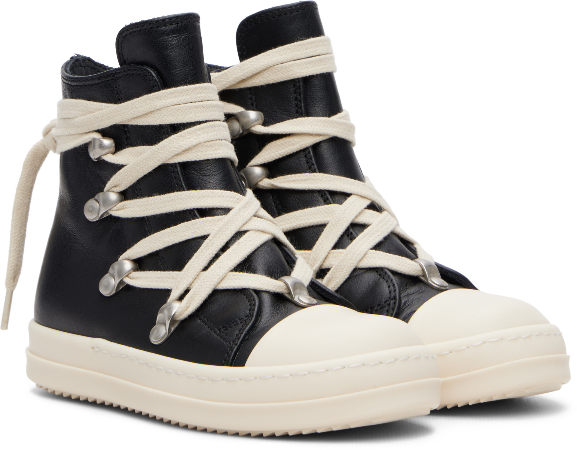 Rick Owens: キッズ｜ブラック Tower Hexalace Sneaks スニーカー