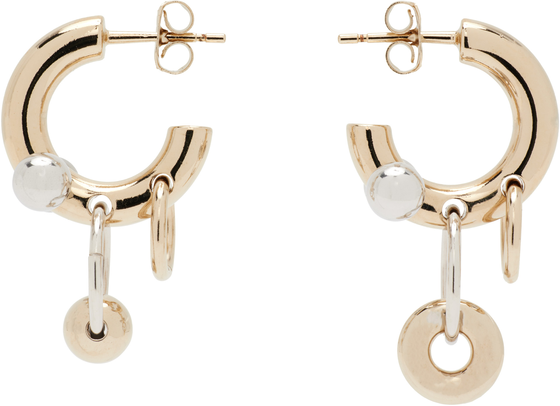 Justine clanquet ピアスブレスレット Justine Clenquet: Faith Earrings | SSENSE