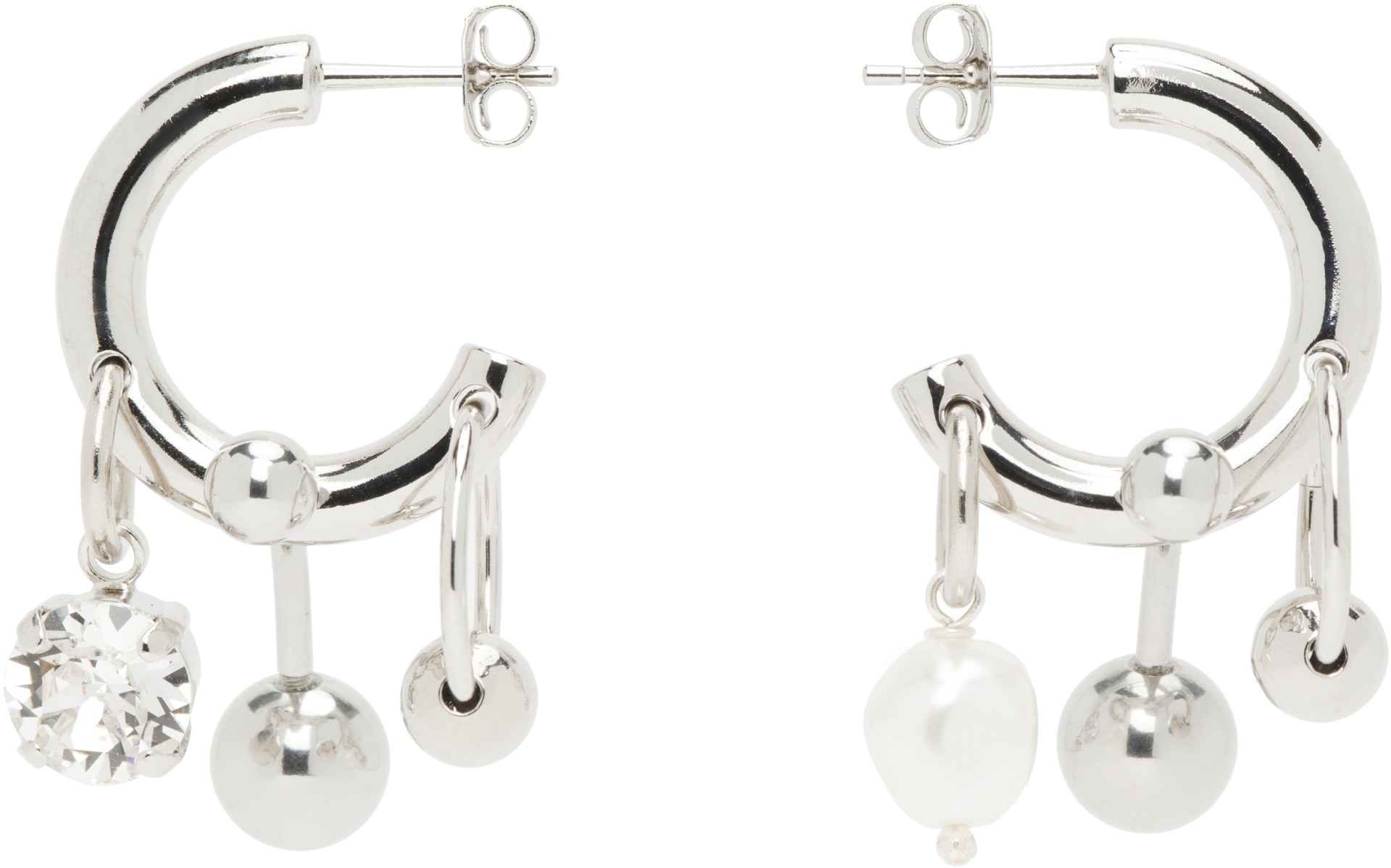 『新品』 Justine Clenquet ピアス 両耳 Justine Clenquet: SSENSE Exclusive Andrew Earrings | SSENSE