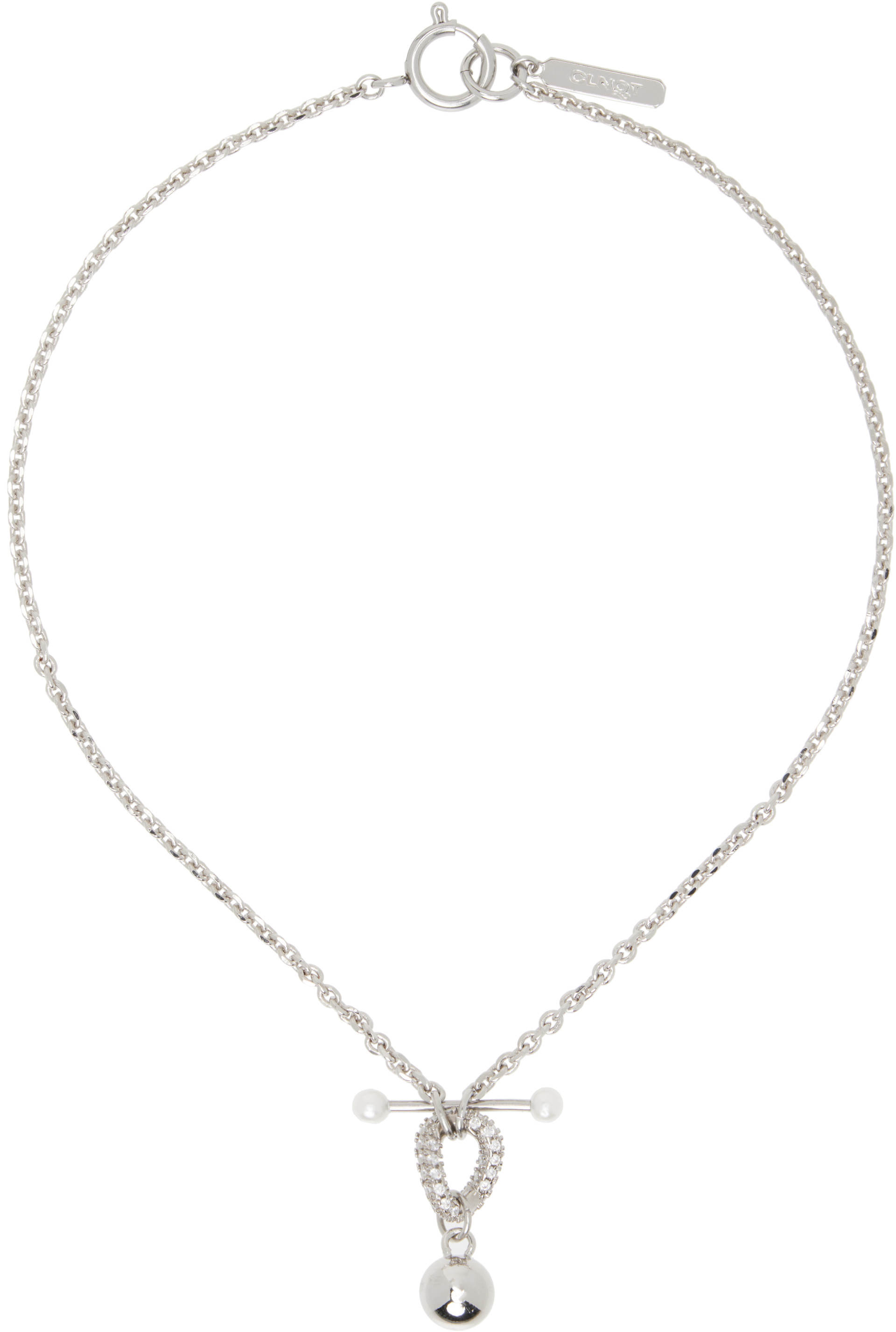 Justine Clenquet: Gordon Faux-Pearl Choker | SSENSE