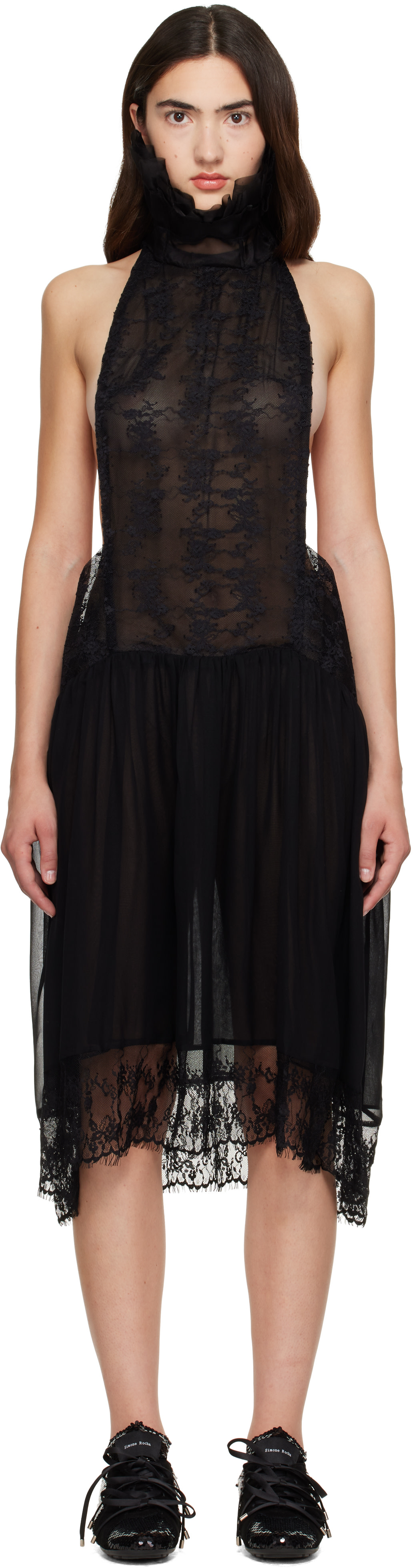 Collina Strada - Robe midi Lestat noire
