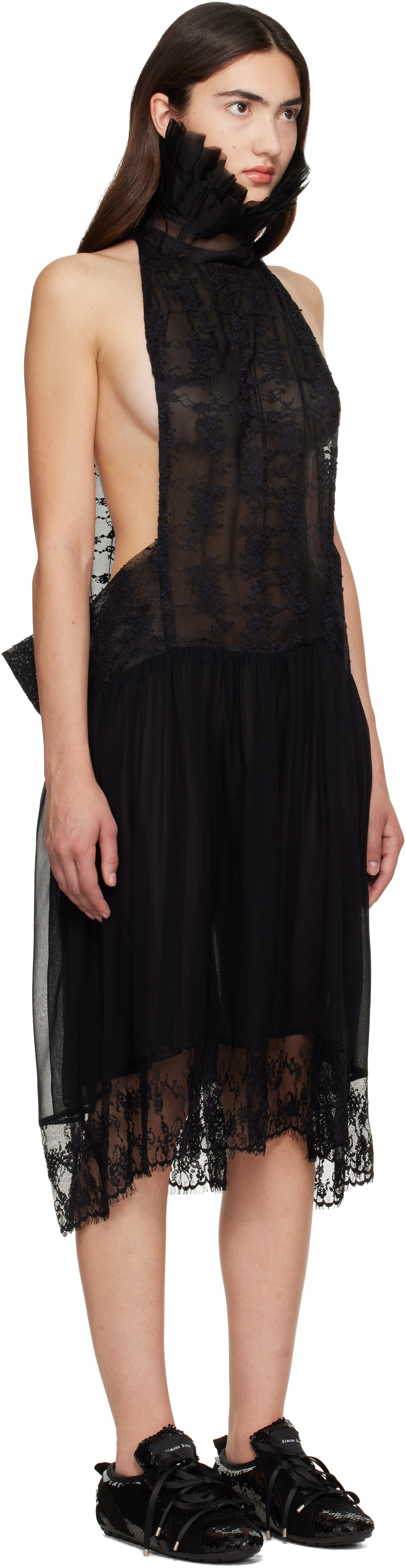 Collina Strada - Robe midi Lestat noire