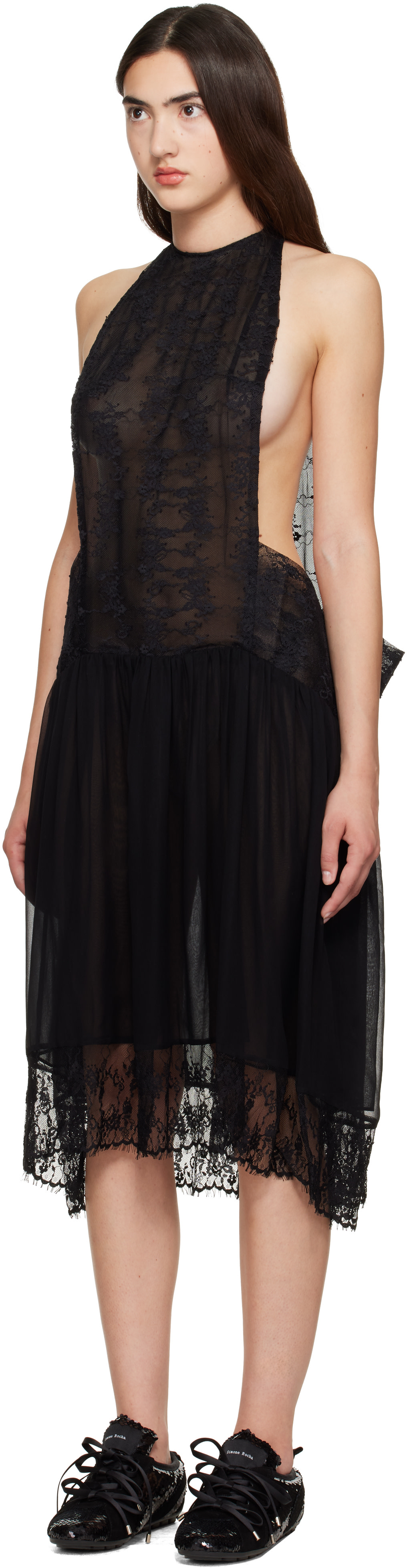 Collina Strada - Robe midi Lestat noire