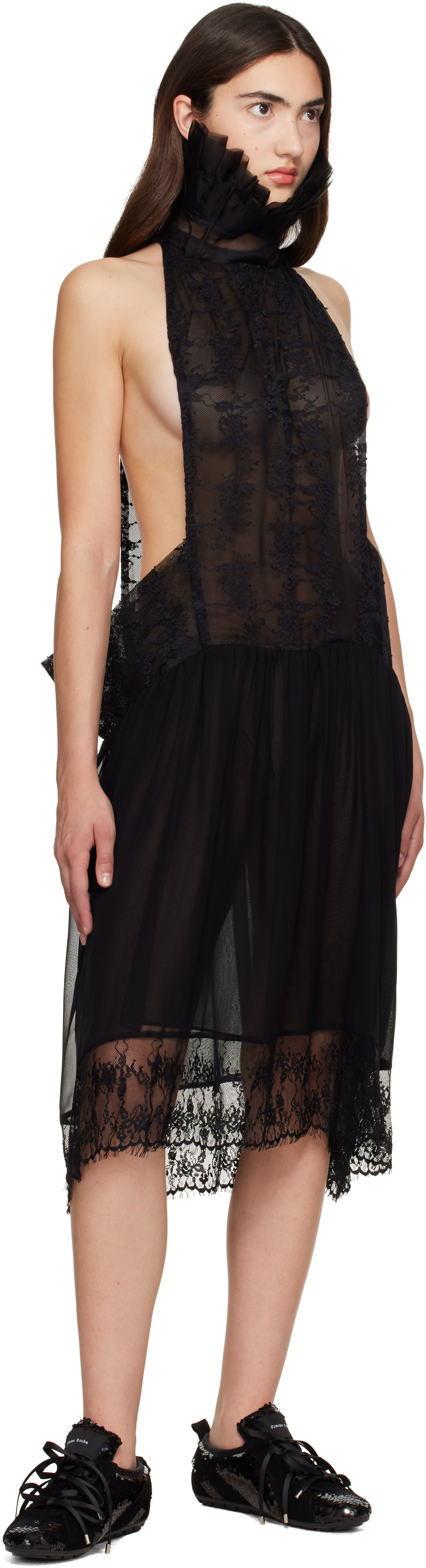 Collina Strada - Robe midi Lestat noire