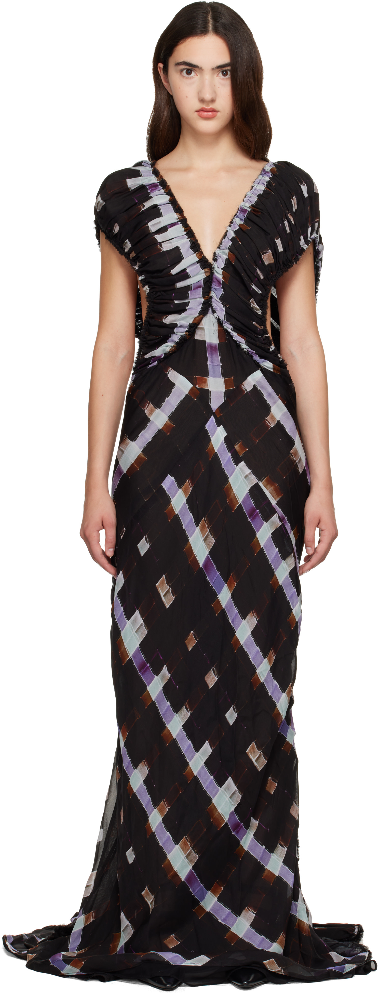 Collina Strada - Robe longue Lilith brune
