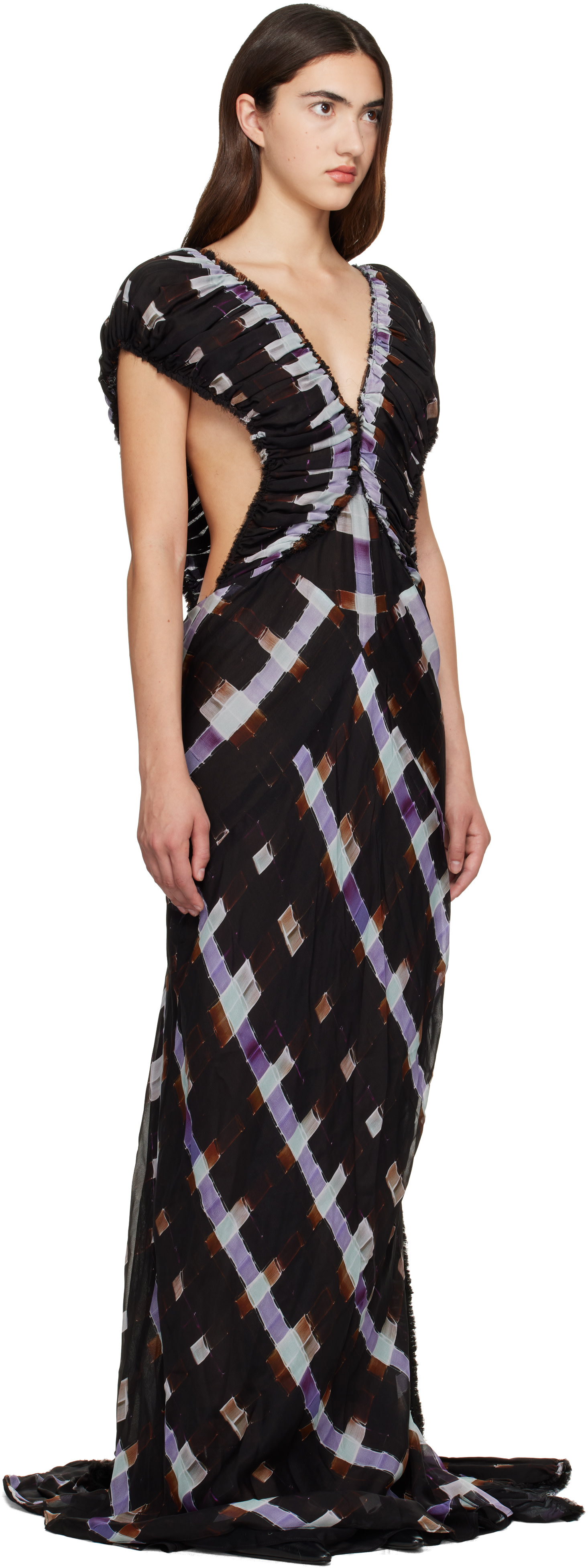 Collina Strada - Robe longue Lilith brune