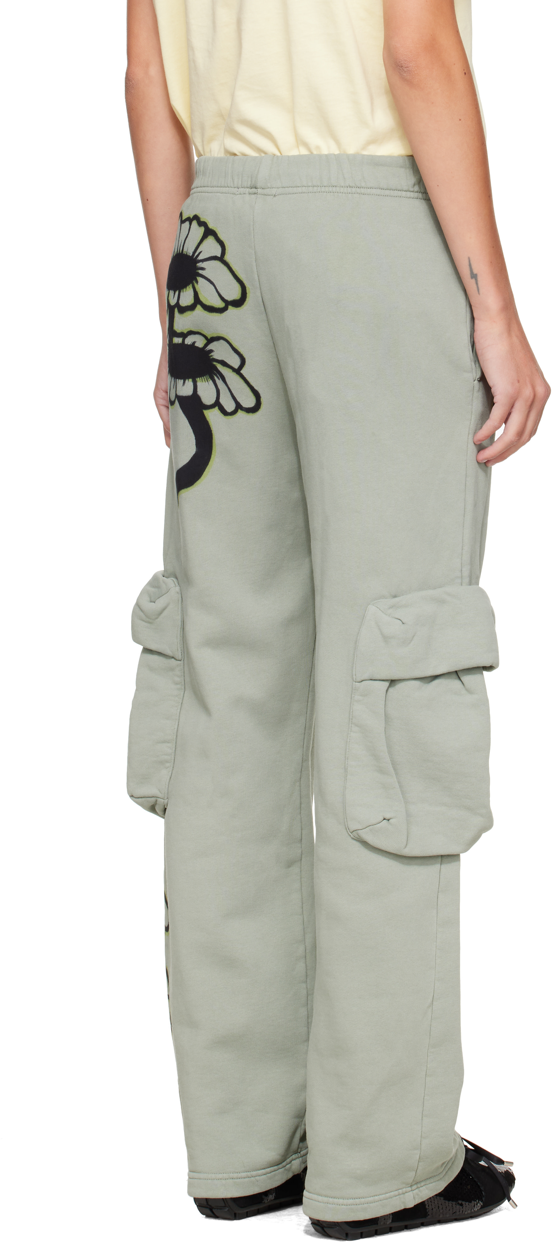 Collina Strada: Green Cargo Sweatpants | SSENSE United Kingdom