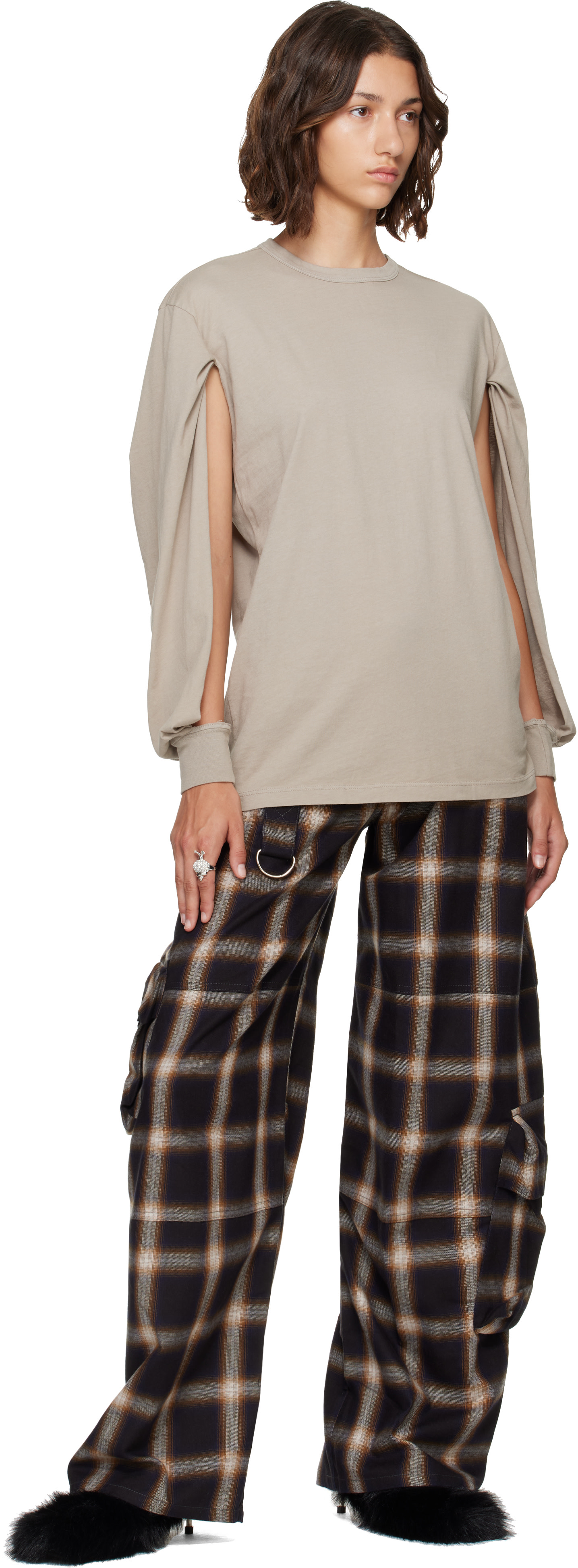 Collina Strada - Pantalon cargo Lawn noir