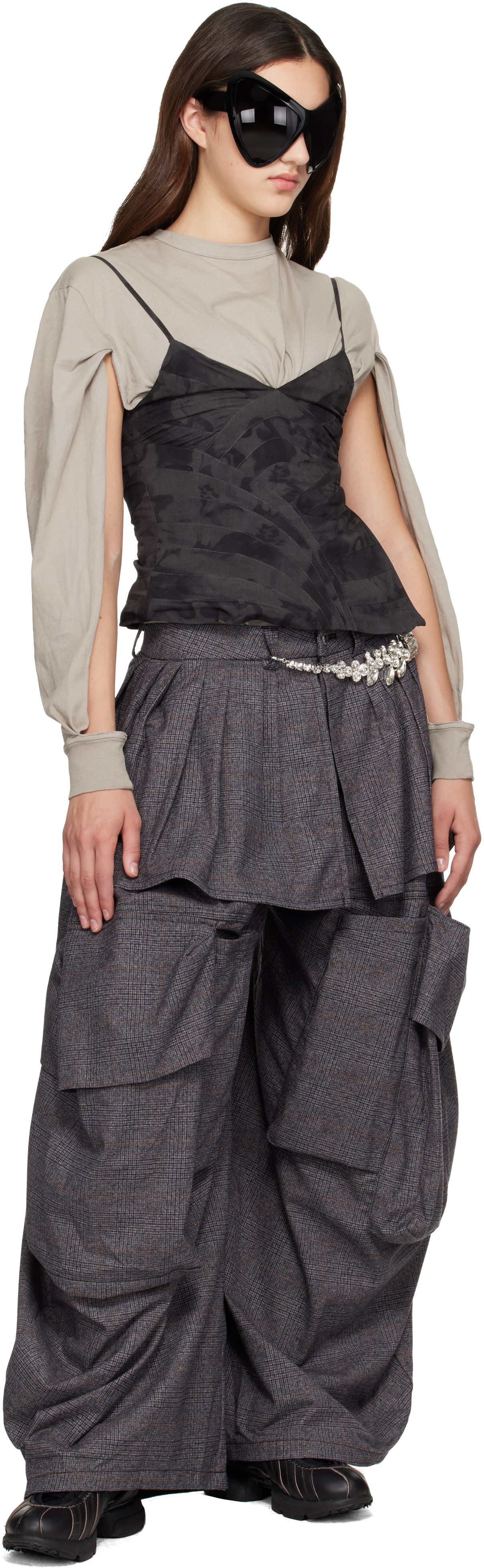 Collina Strada - Pantalon cargo Hazel gris