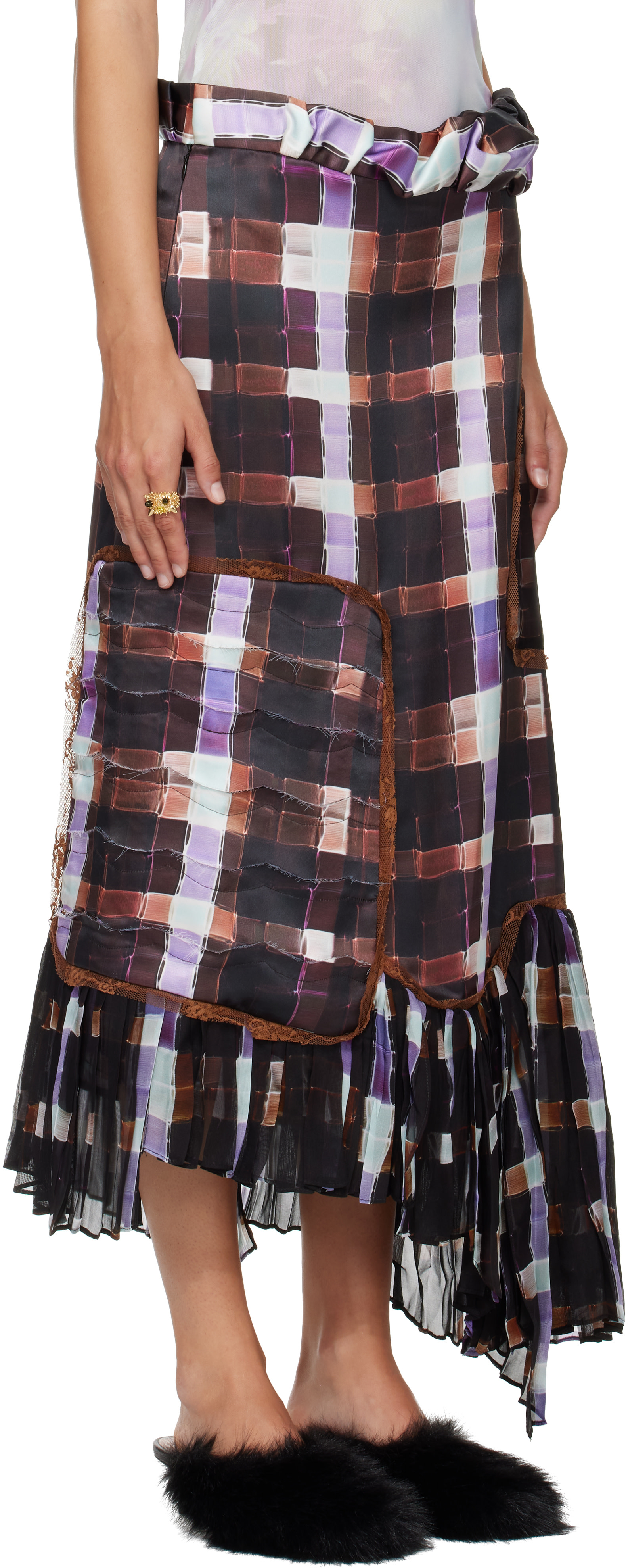 COLLINA STRADA スカート Collina Strada: Brown Lily Maxi Skirt | SSENSE
