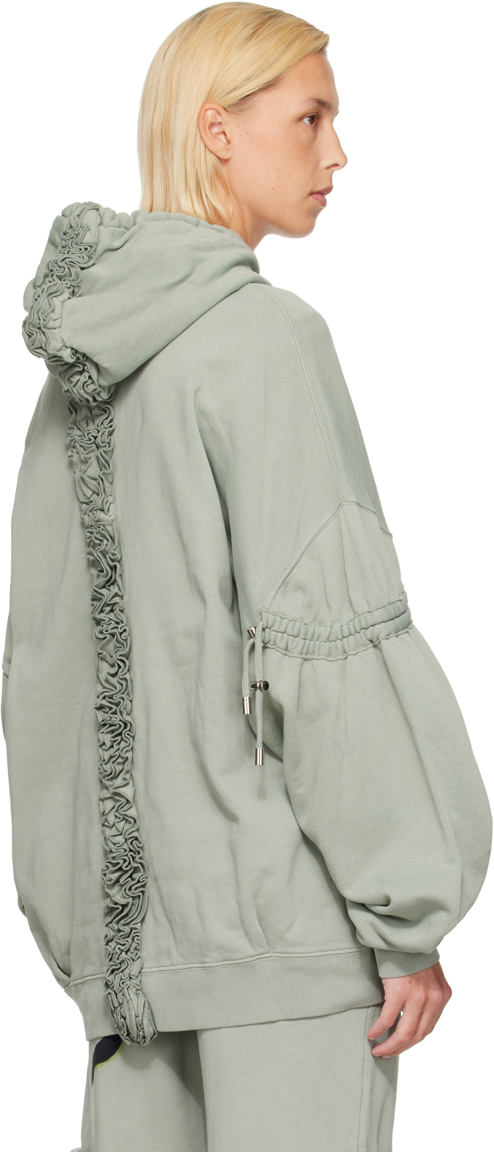 Collina Strada: Green Burst Hoodie | SSENSE New Zealand