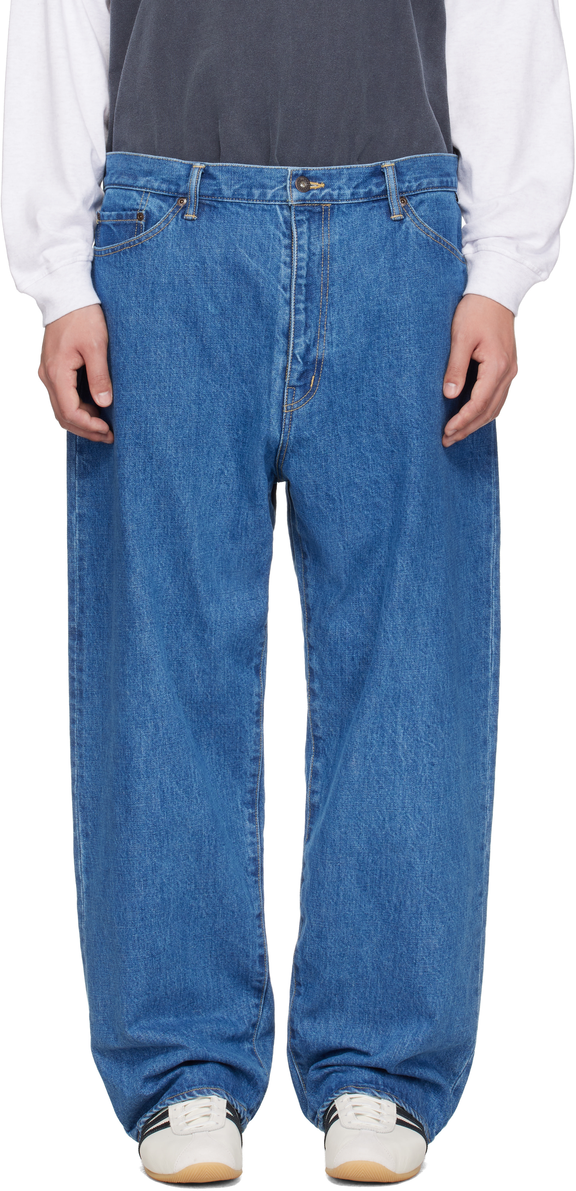 あんず　　シングル2枚　ブルー WTAPS: ブルー 'Blues' ストレートジーンズ | SSENSE 日本