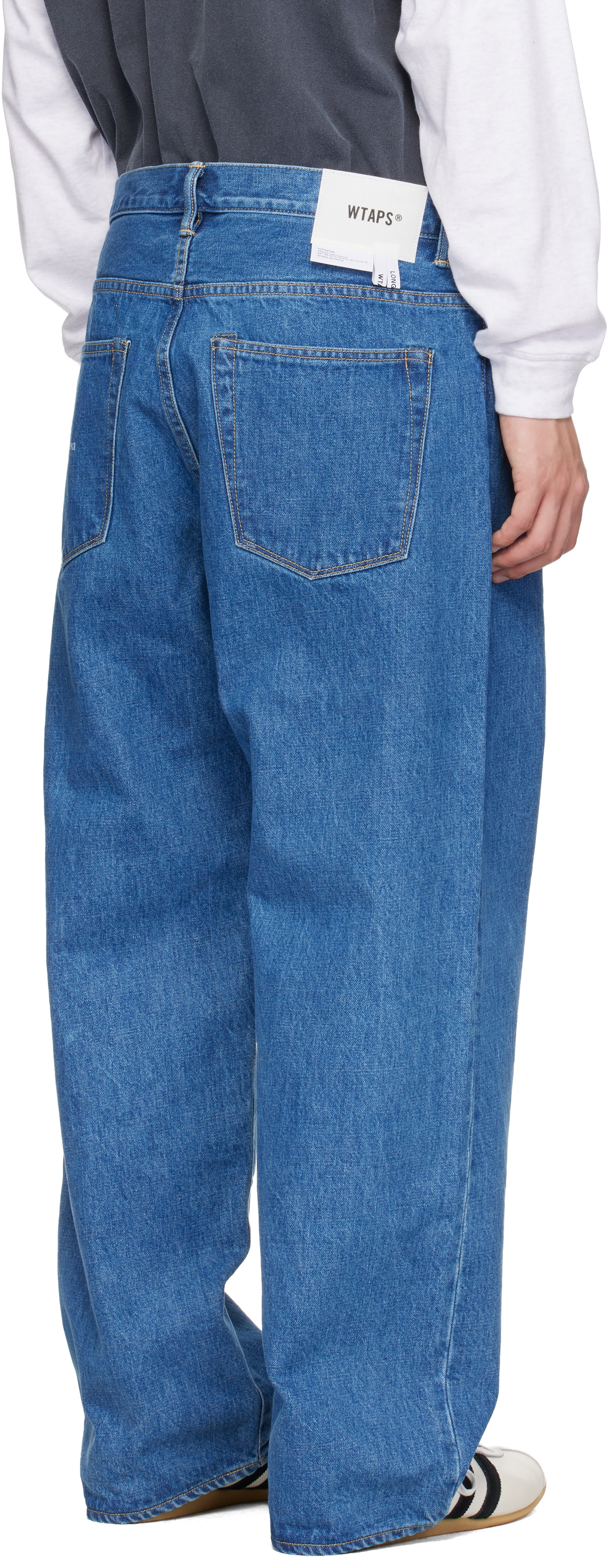 WTAPS: Blue 'Blues' Straight Jeans | SSENSE