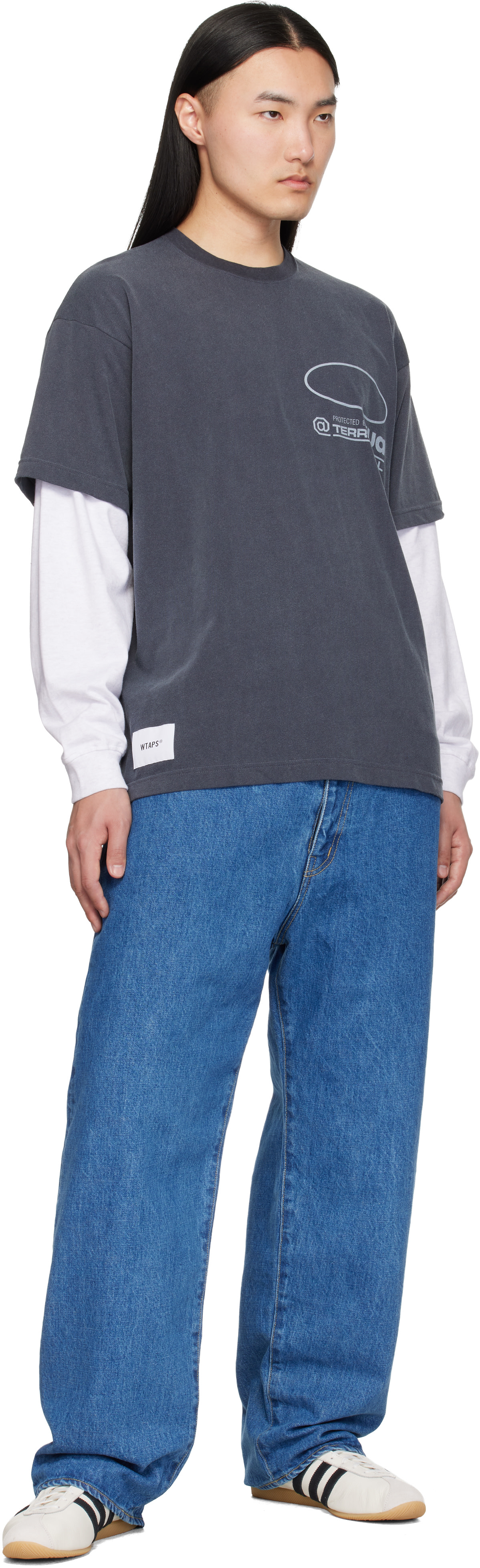 WTAPS: Blue 'Blues' Straight Jeans | SSENSE