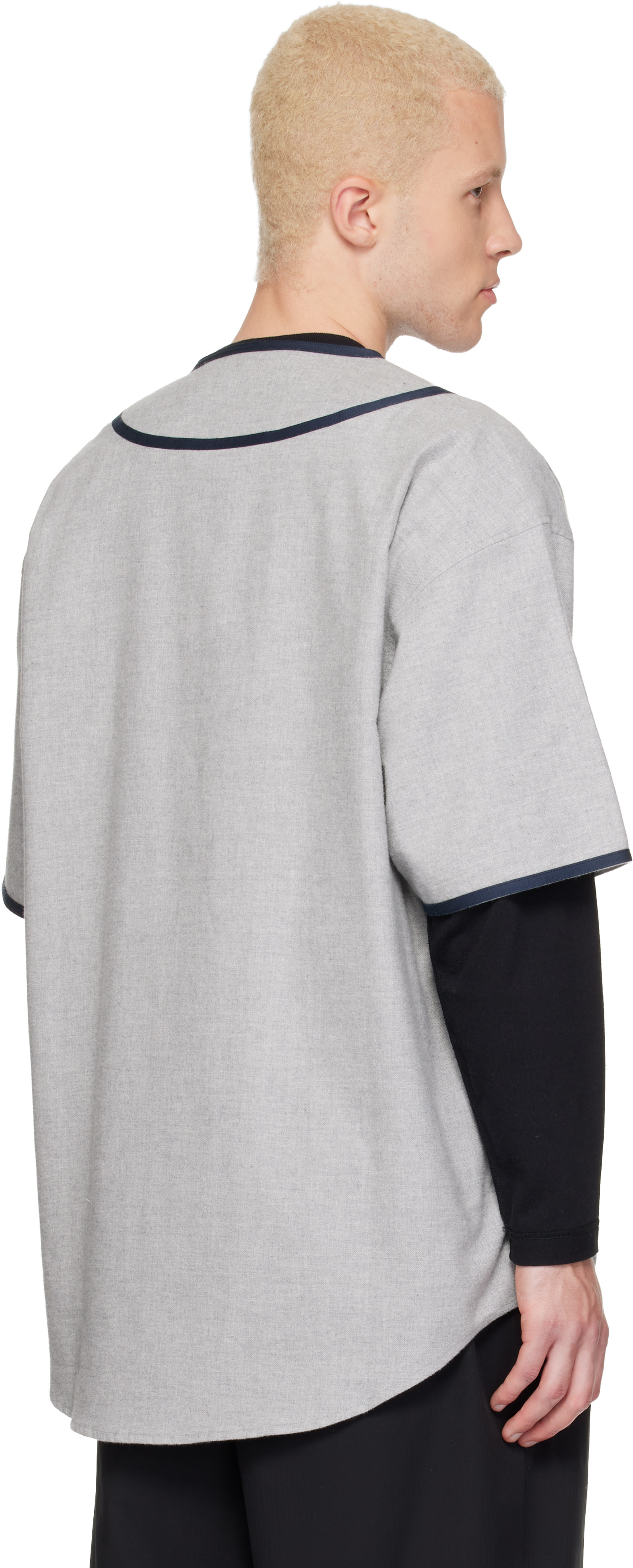 WTAPS - Gray League S/S Cotton Twill Shirt