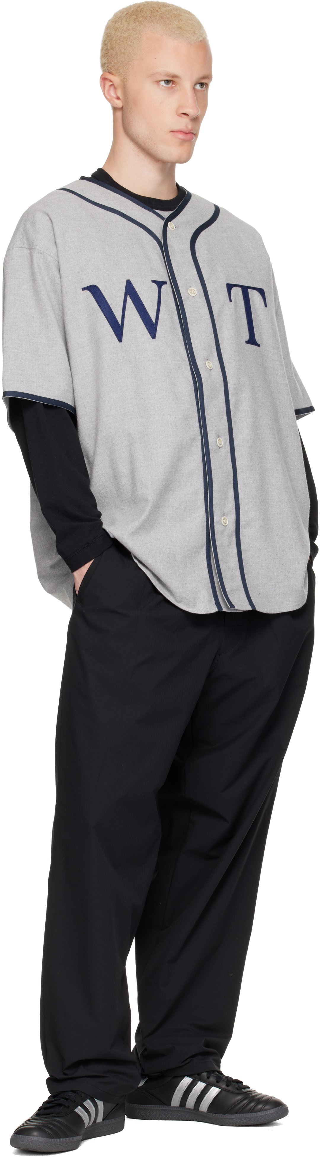 WTAPS - Gray League S/S Cotton Twill Shirt