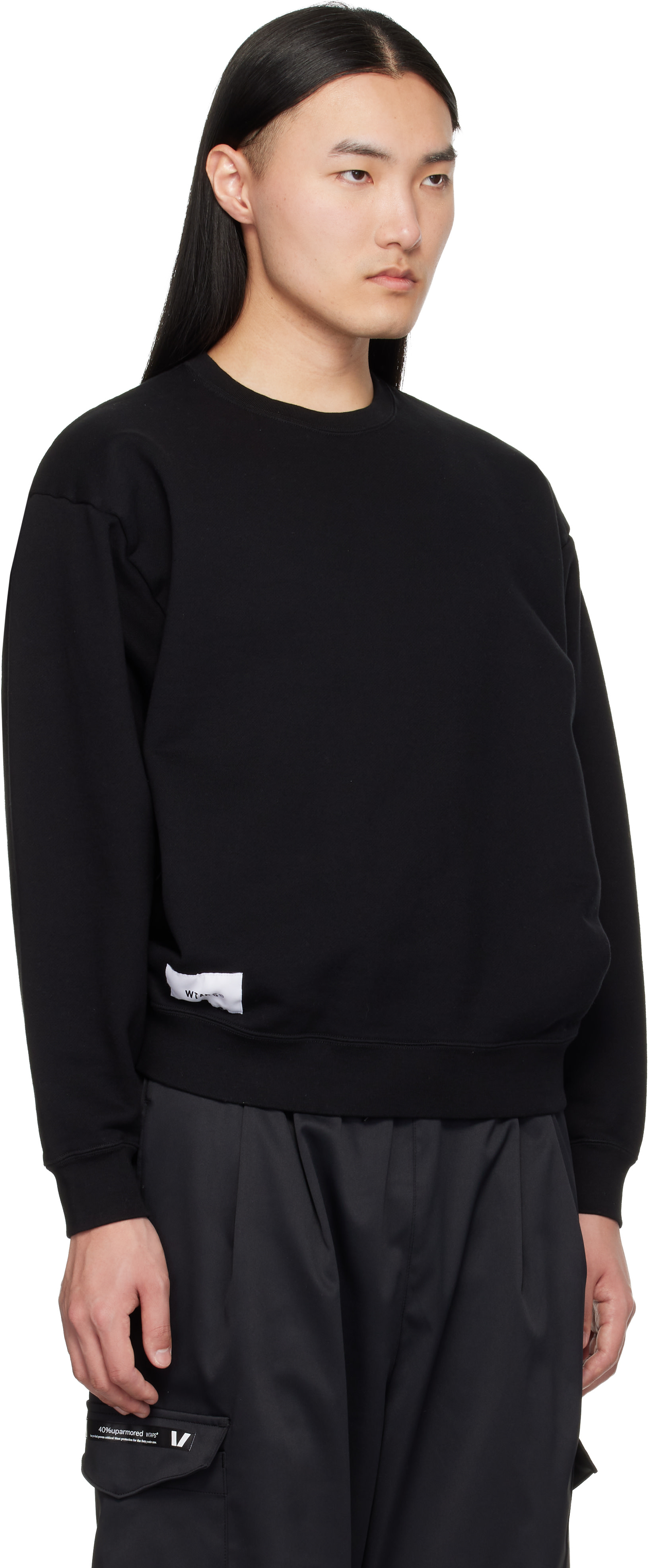 WTAPS - Pull molletonné SIGN-YD noir
