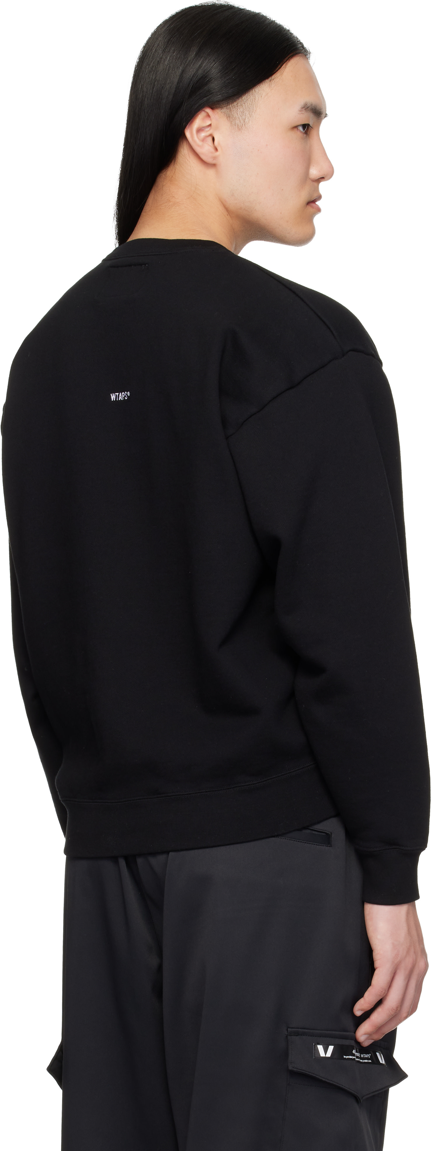 WTAPS: Black SIGN-YD Sweatshirt | SSENSE