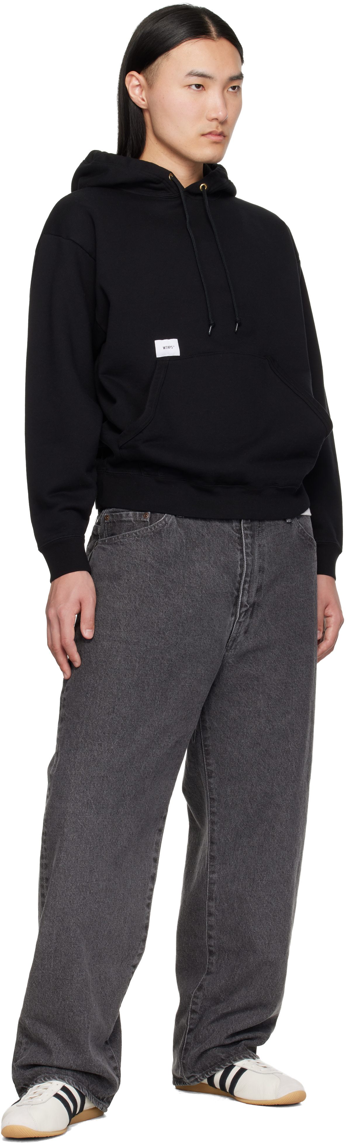 WTAPS - Pull à capuche SIGN-YD noir