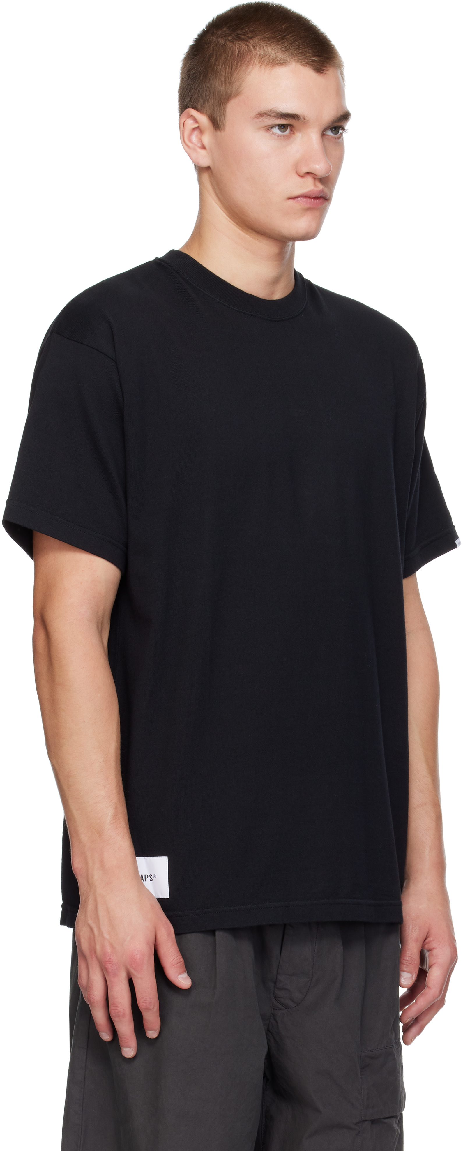 WTAPS - Black Sign-YD S/S Cotton T-shirt