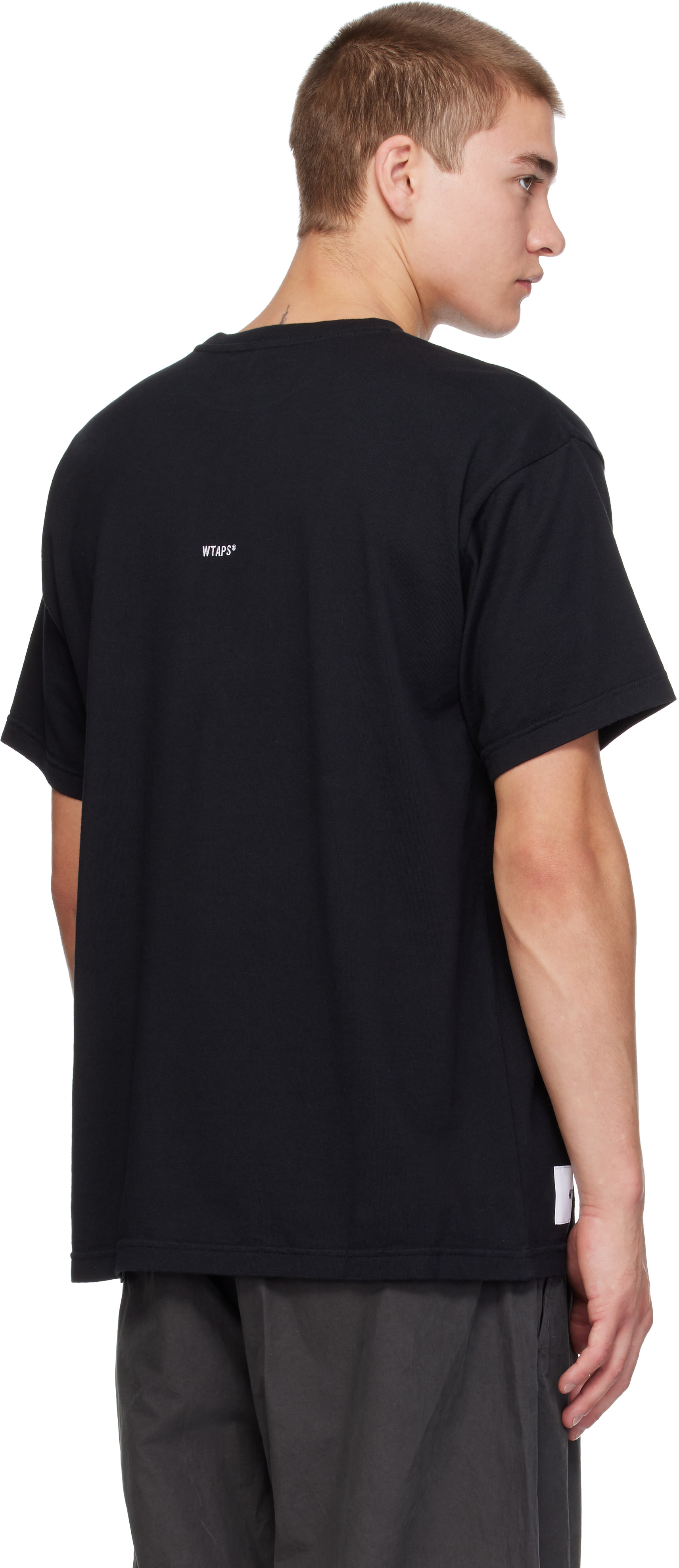 WTAPS - Black Sign-YD S/S Cotton T-shirt