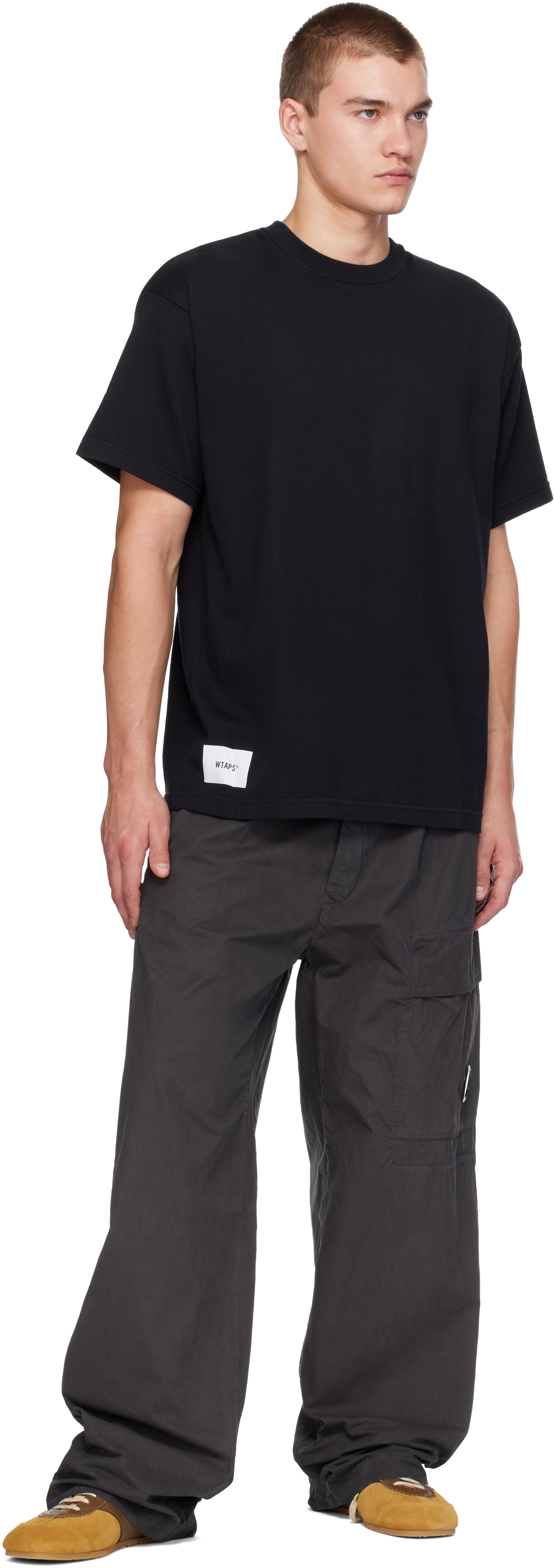 WTAPS - Black Sign-YD S/S Cotton T-shirt