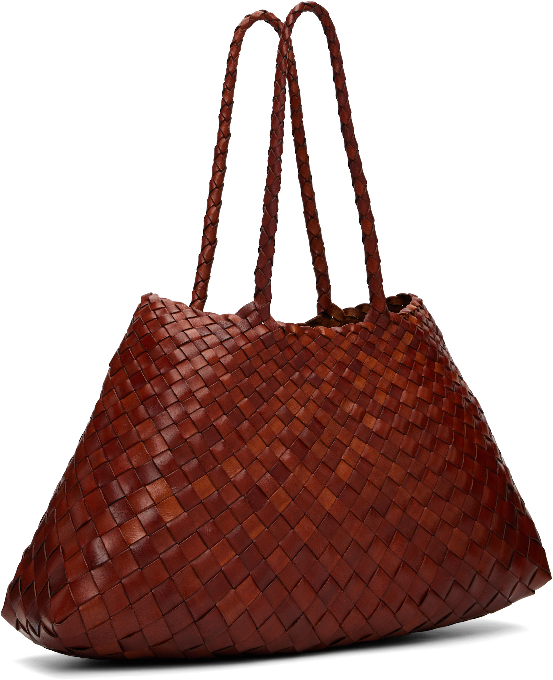 Deuxieme Classe DRAGON TOTE ブラウン かごバッグ Dragon Diffusion: Brown Santa Croce Big Tote | SSENSE