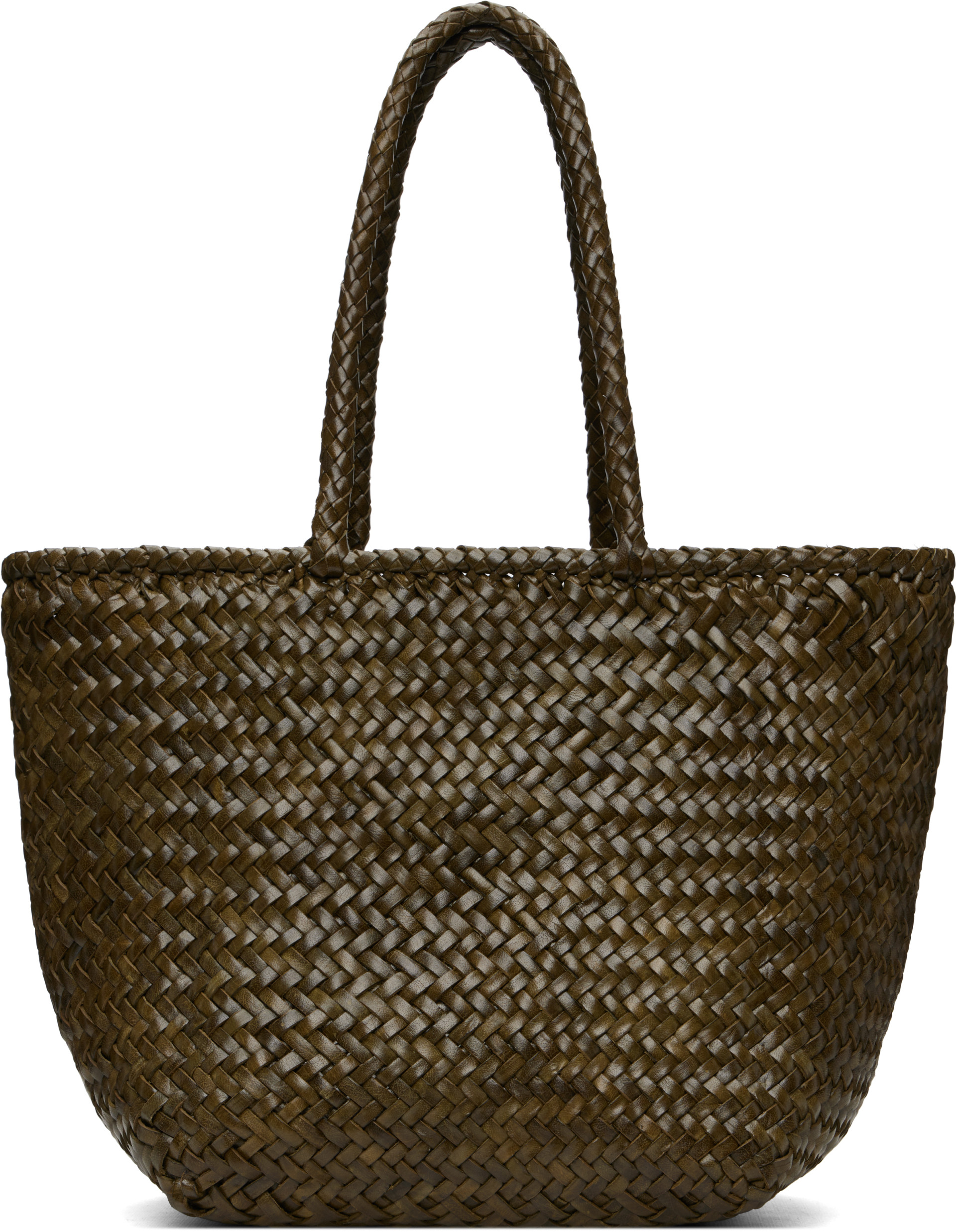 Dragon Diffusion - Khaki Grace Basket Small Tote
