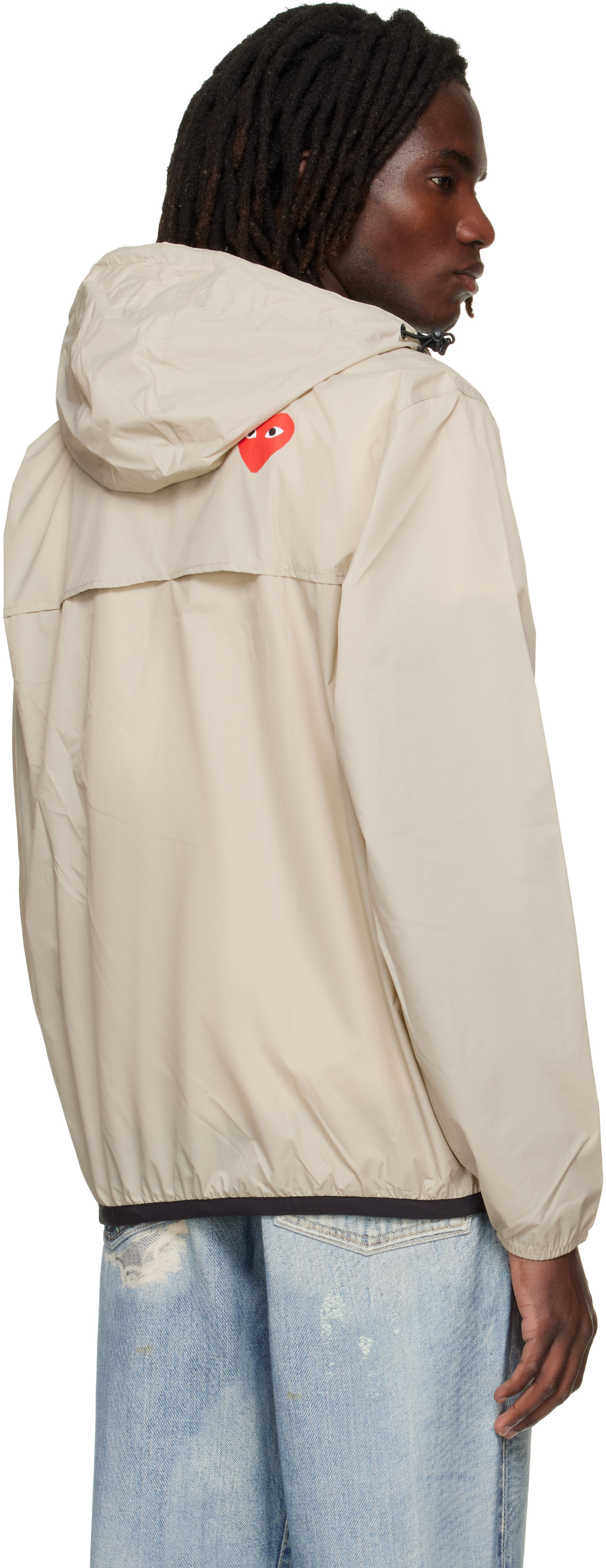 COMME des GARÇONS PLAY - ベージュ K-Wayエディション ハーフジップ ジャケット