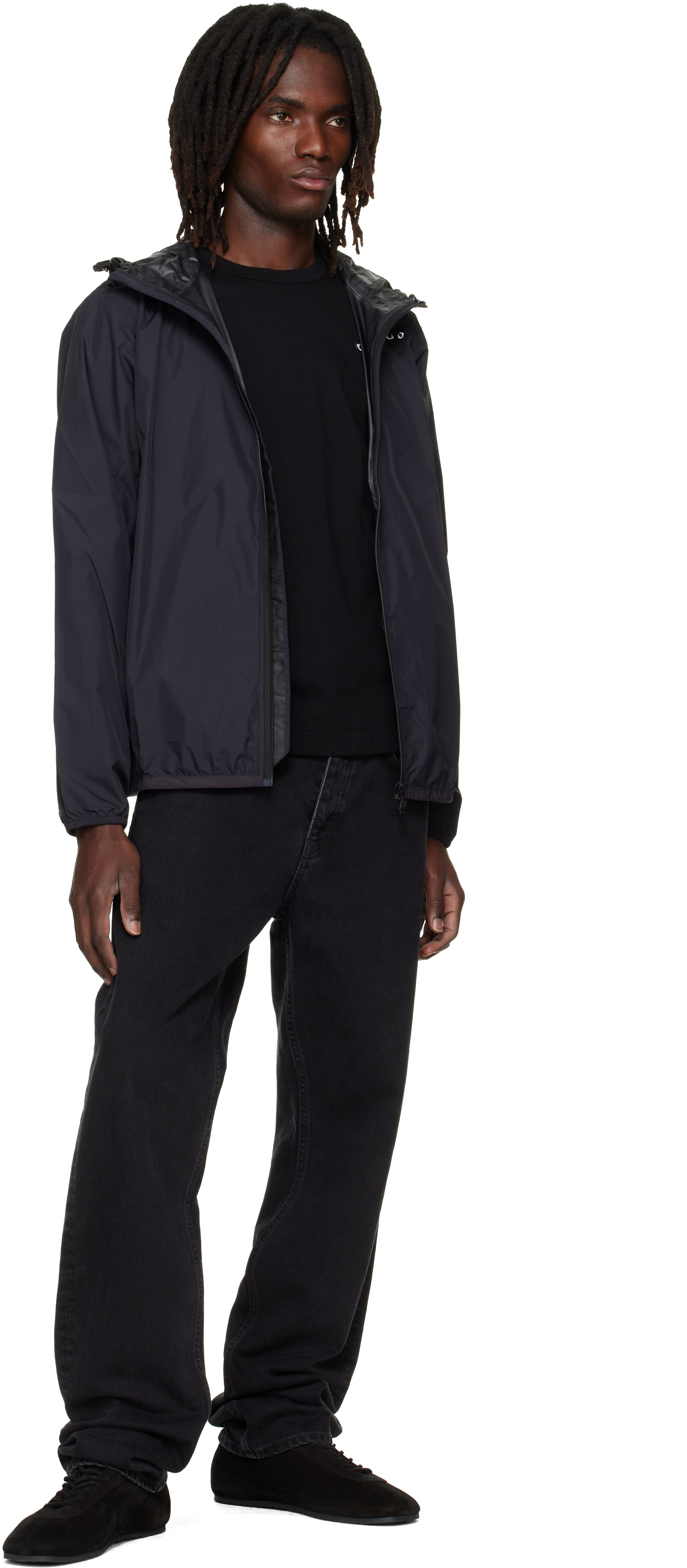 COMME des GARÇONS PLAY - ブラック K-Wayエディション フルジップ ジャケット