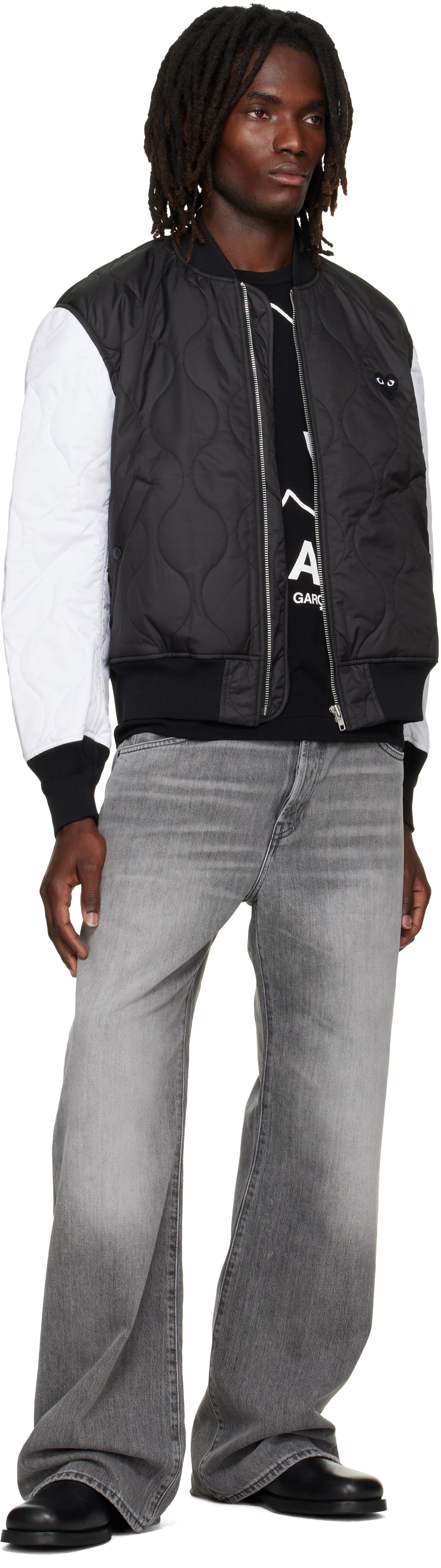 COMME des GARÇONS PLAY: ブラック＆ホワイト ハート エンブレム