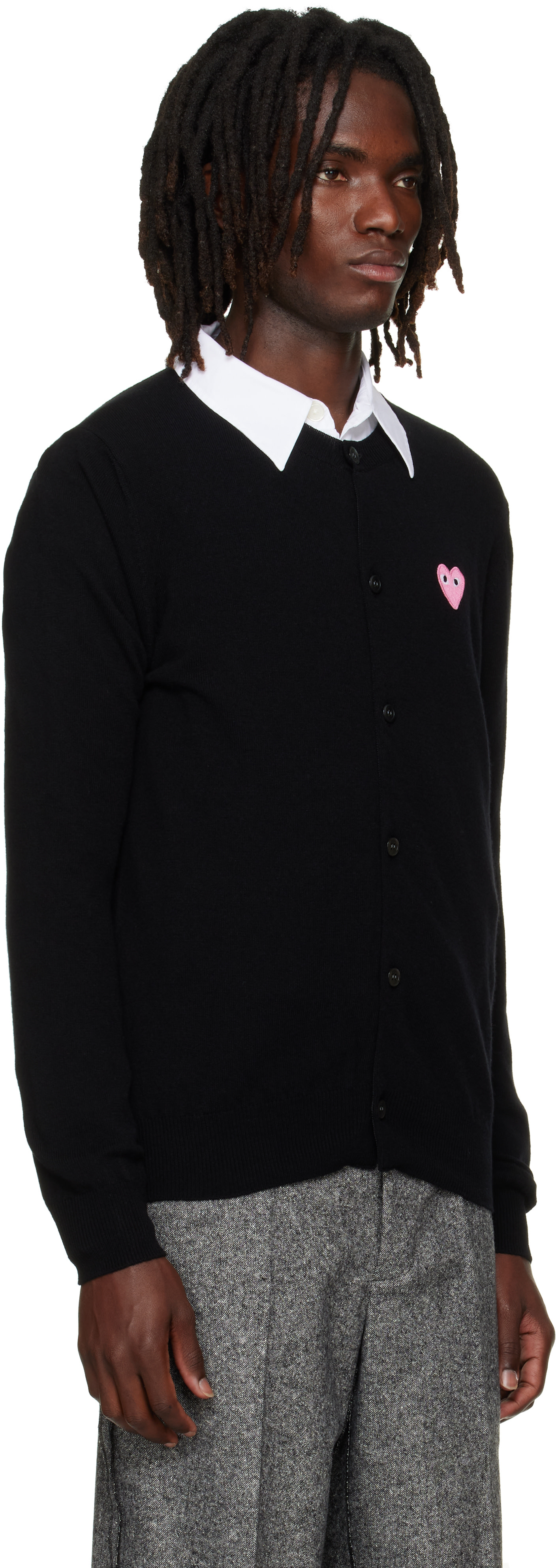 COMME des GARÇONS PLAY: ブラック ハート エンブレム ラウンドネック