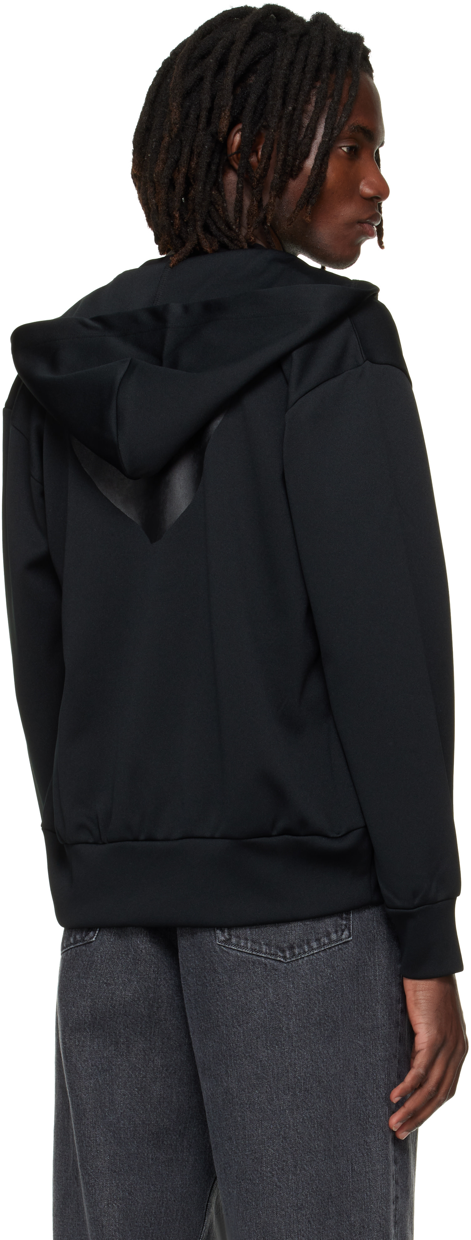 COMME des GARÇONS PLAY: ブラック ハート エンブレム ジップフーディ